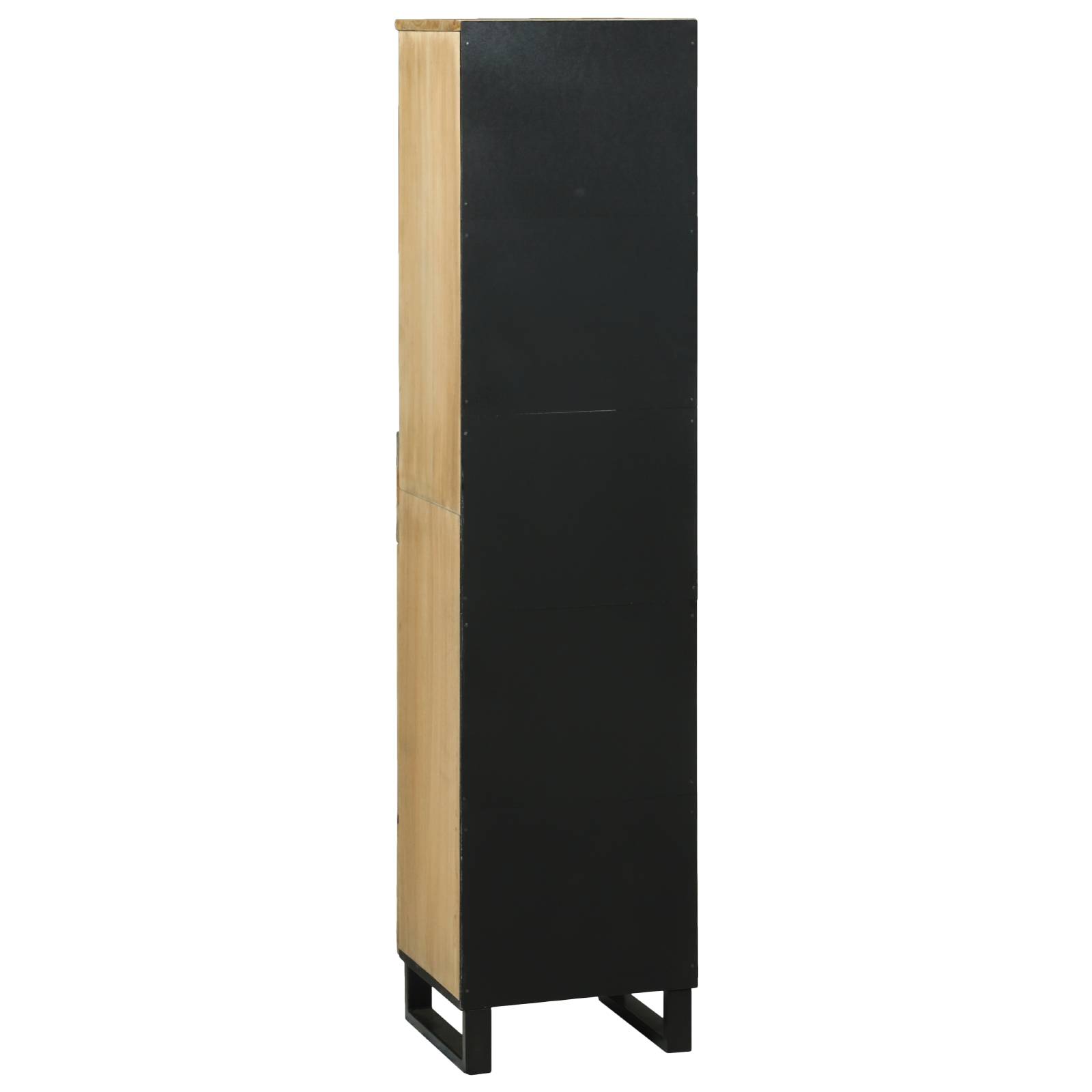vidaXL Badezimmer-Schrank 38 x 33,5 x 160 cm aus massivem Mangoholz