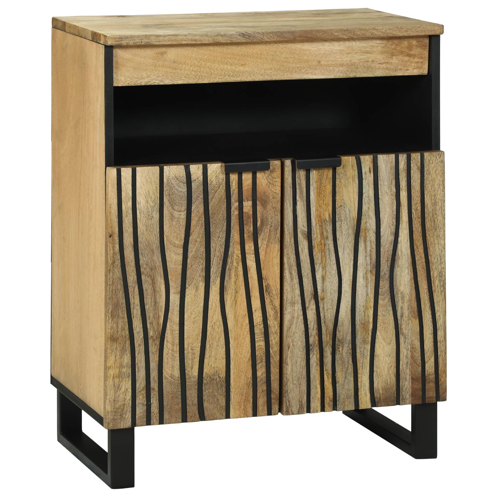 vidaXL Sideboard 60x33.5x75 cm - Massivholz Mango