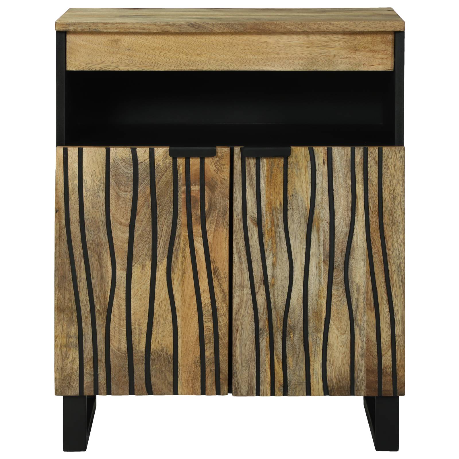 vidaXL Sideboard 60x33.5x75 cm - Massivholz Mango