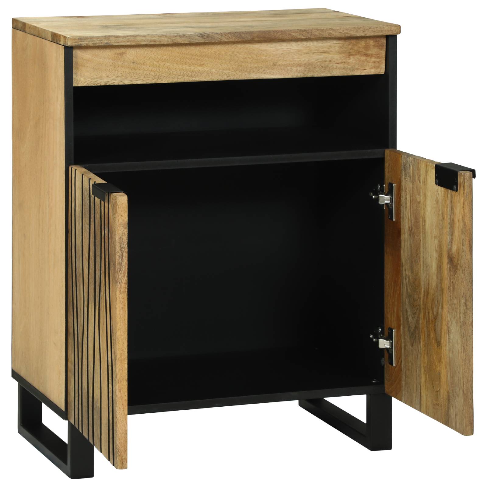 vidaXL Sideboard 60x33.5x75 cm - Massivholz Mango