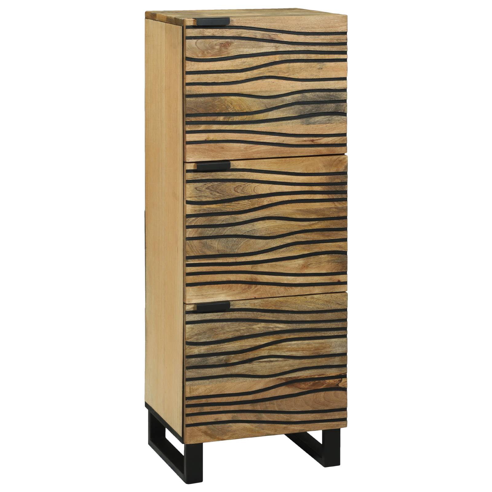 vidaXL Highboard - 40x33,5x110 cm aus massivem Mango-Holz