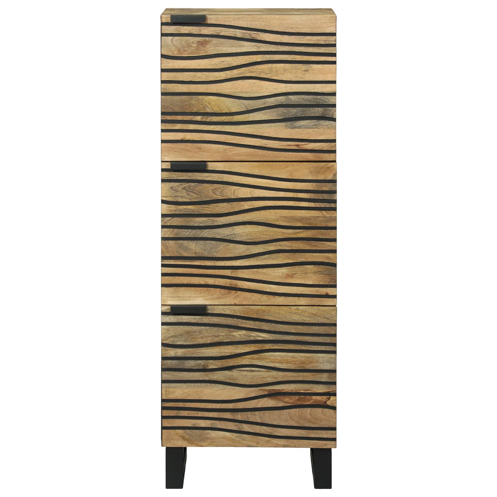 vidaXL Highboard - 40x33,5x110 cm aus massivem Mango-Holz