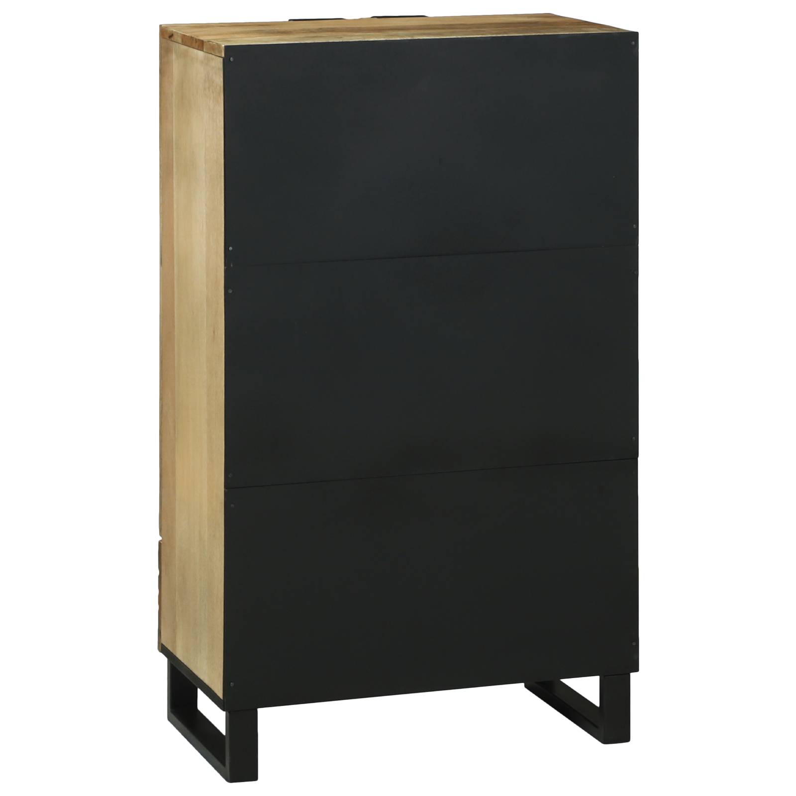vidaXL Hochschrank 60x33,5x100 cm aus massivem Mangoholz