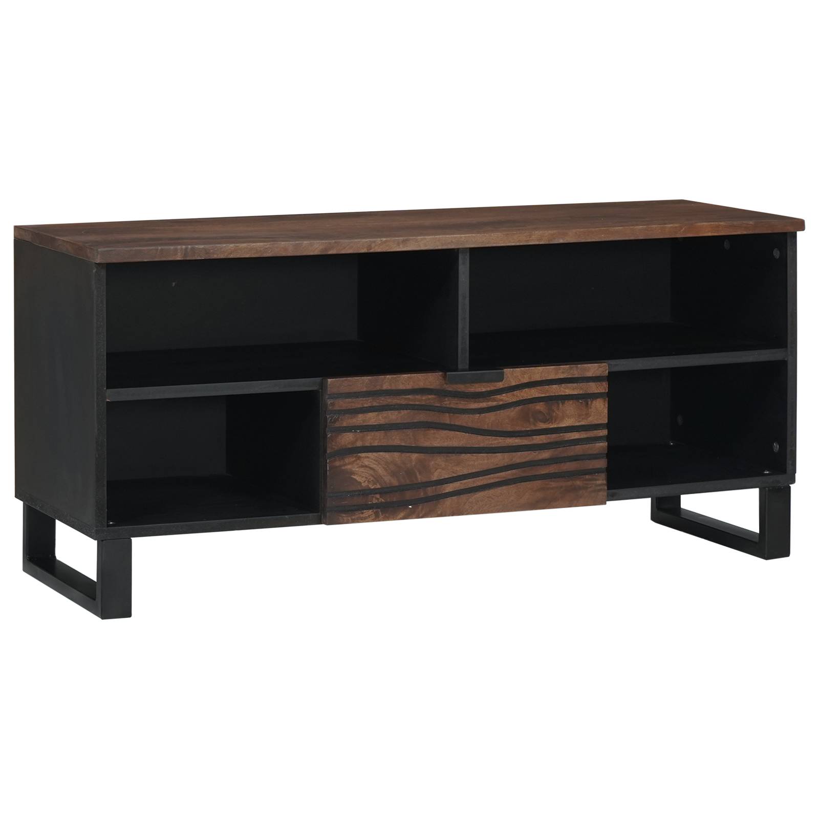 vidaXL TV-Schränke - 100 x 33,5 x 46 cm aus massivem Mango-Holz.