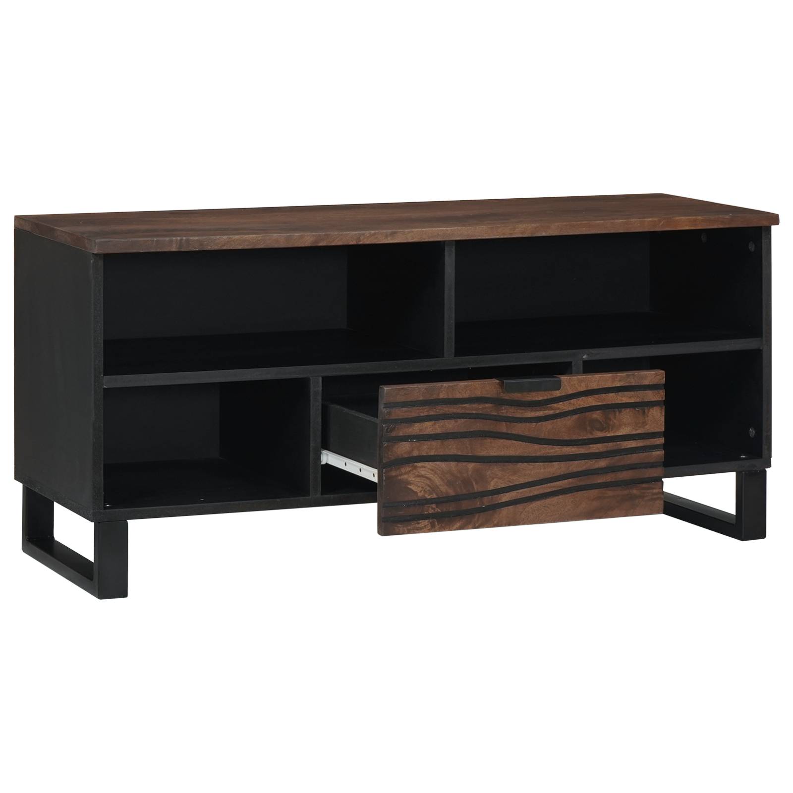 vidaXL TV-Schränke - 100 x 33,5 x 46 cm aus massivem Mango-Holz.