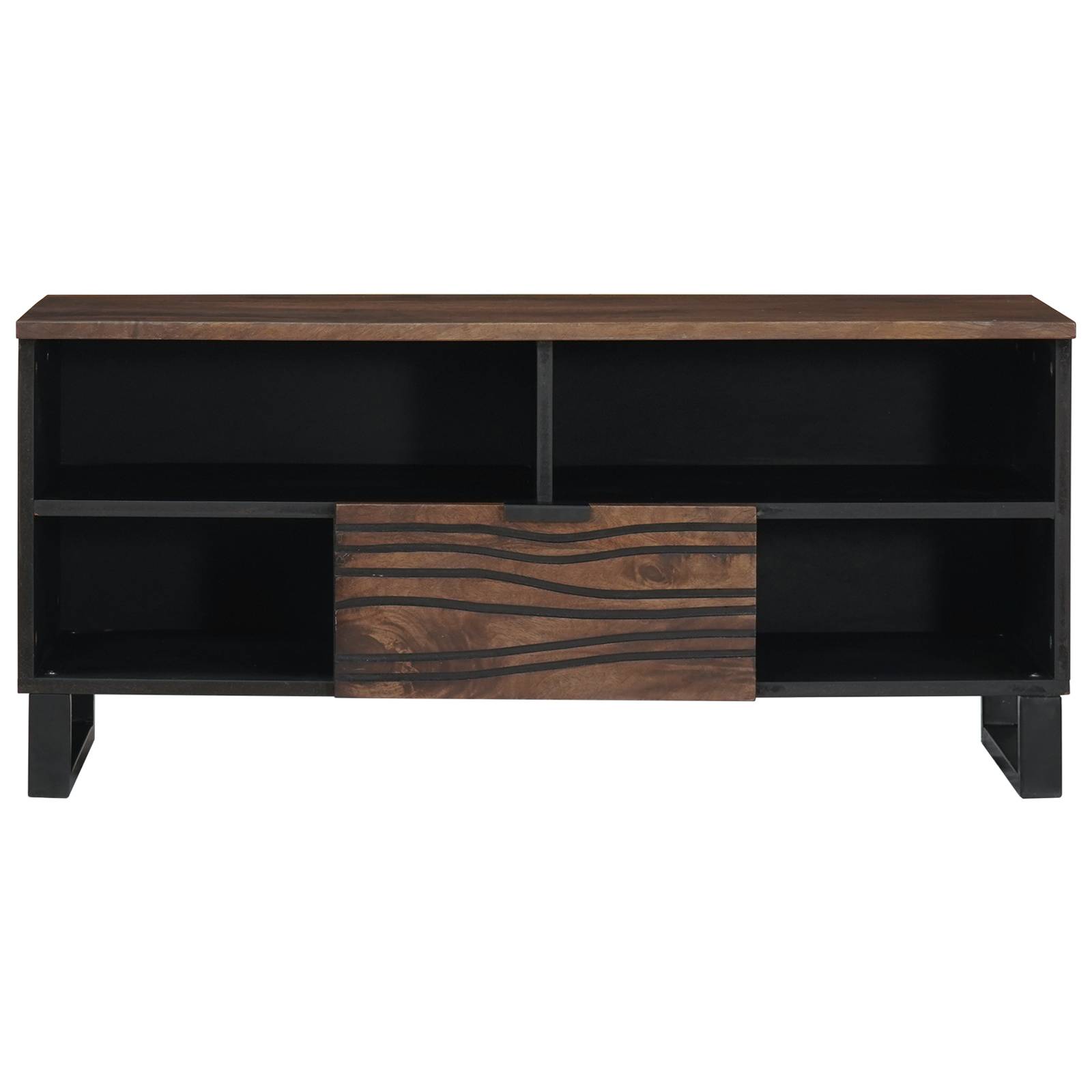vidaXL TV-Schränke - 100 x 33,5 x 46 cm aus massivem Mango-Holz.