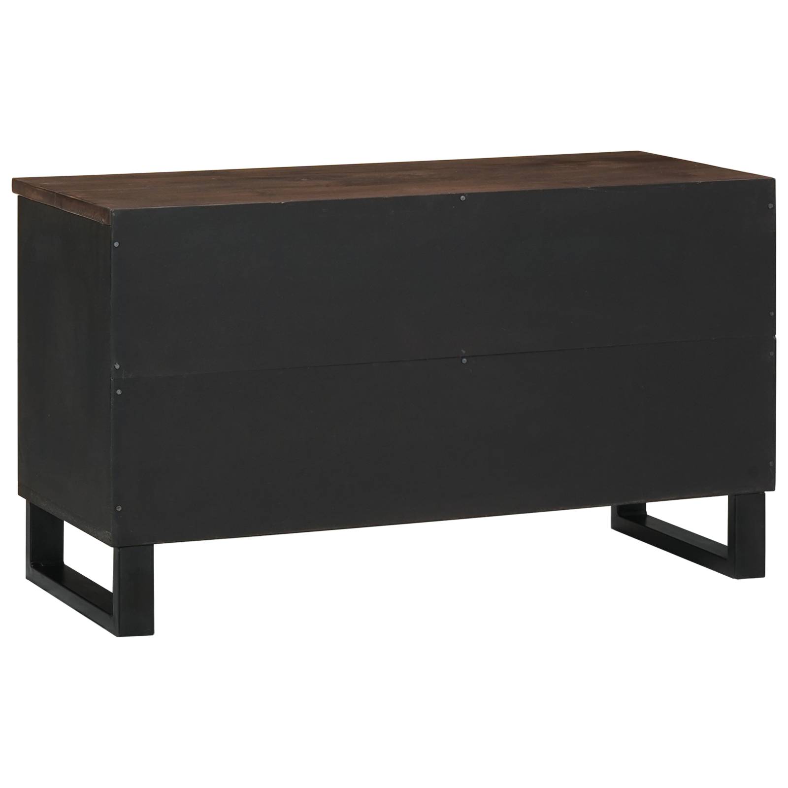 vidaXL TV-Schrank - 80x33.5x46 cm, aus Massivholz und Ingenieurholz.