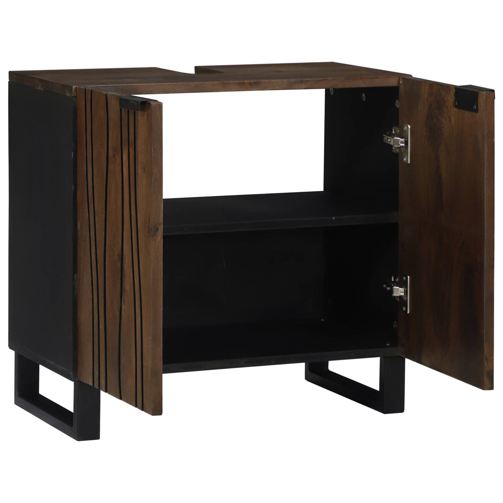 vidaXL Waschbeckenschrank 62 x 33 x 58 cm – Robuste Konstruktion aus Mango-Holz.