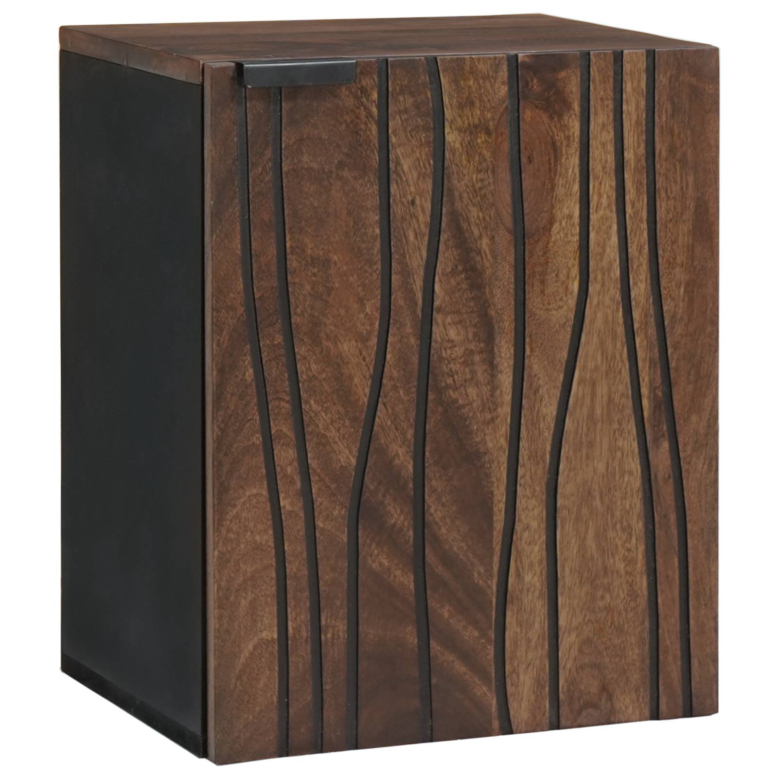vidaXL Badezimmer-Hängeschrank – 38x33,5x48 cm aus Massivholz und MDF