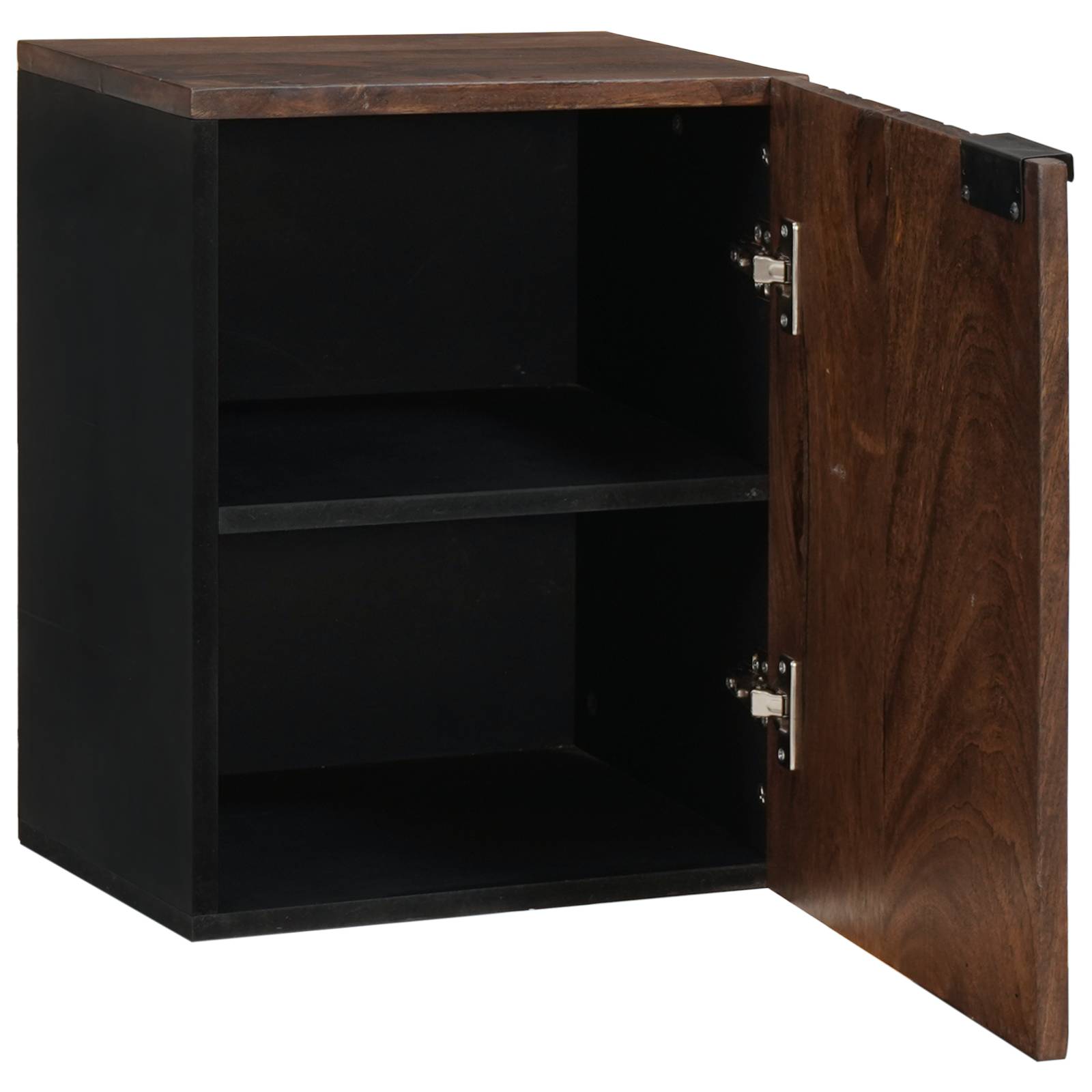 vidaXL Badezimmer-Hängeschrank – 38x33,5x48 cm aus Massivholz und MDF