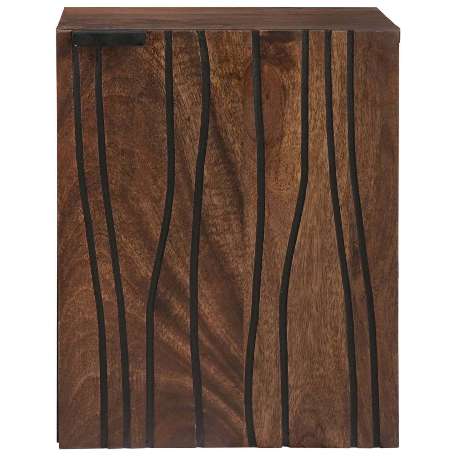 vidaXL Badezimmer-Hängeschrank – 38x33,5x48 cm aus Massivholz und MDF