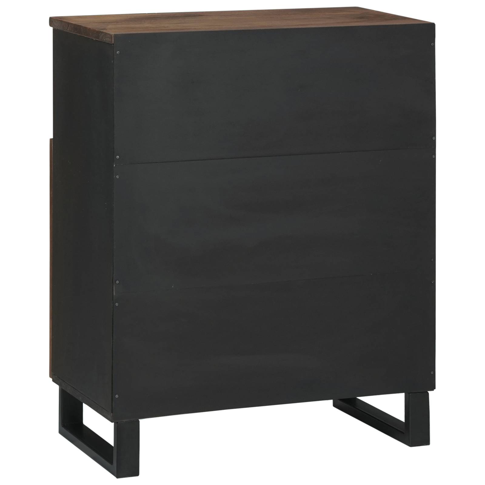 vidaXL Sideboard 60 x 33,5 x 75 cm aus Massivholz und Spanplatte