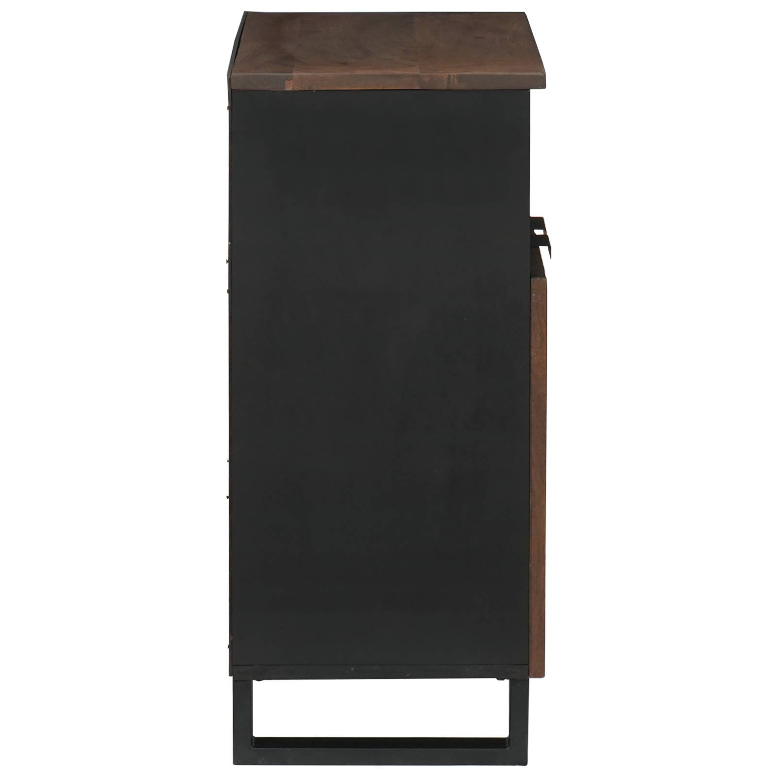 vidaXL Sideboard 60 x 33,5 x 75 cm aus Massivholz und Spanplatte