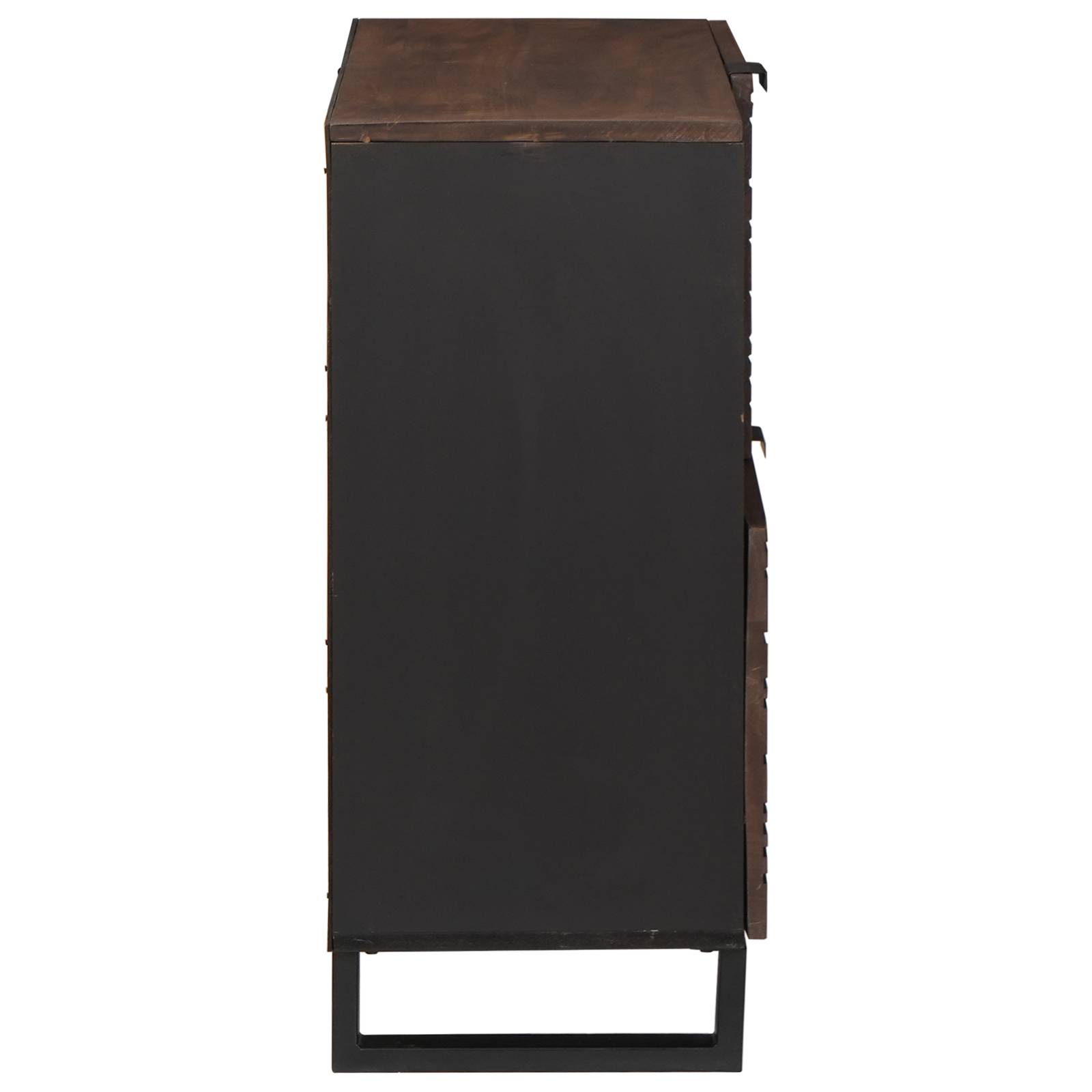 vidaXL Sideboard 80x33.5x75 cm aus massivem Mangoholz