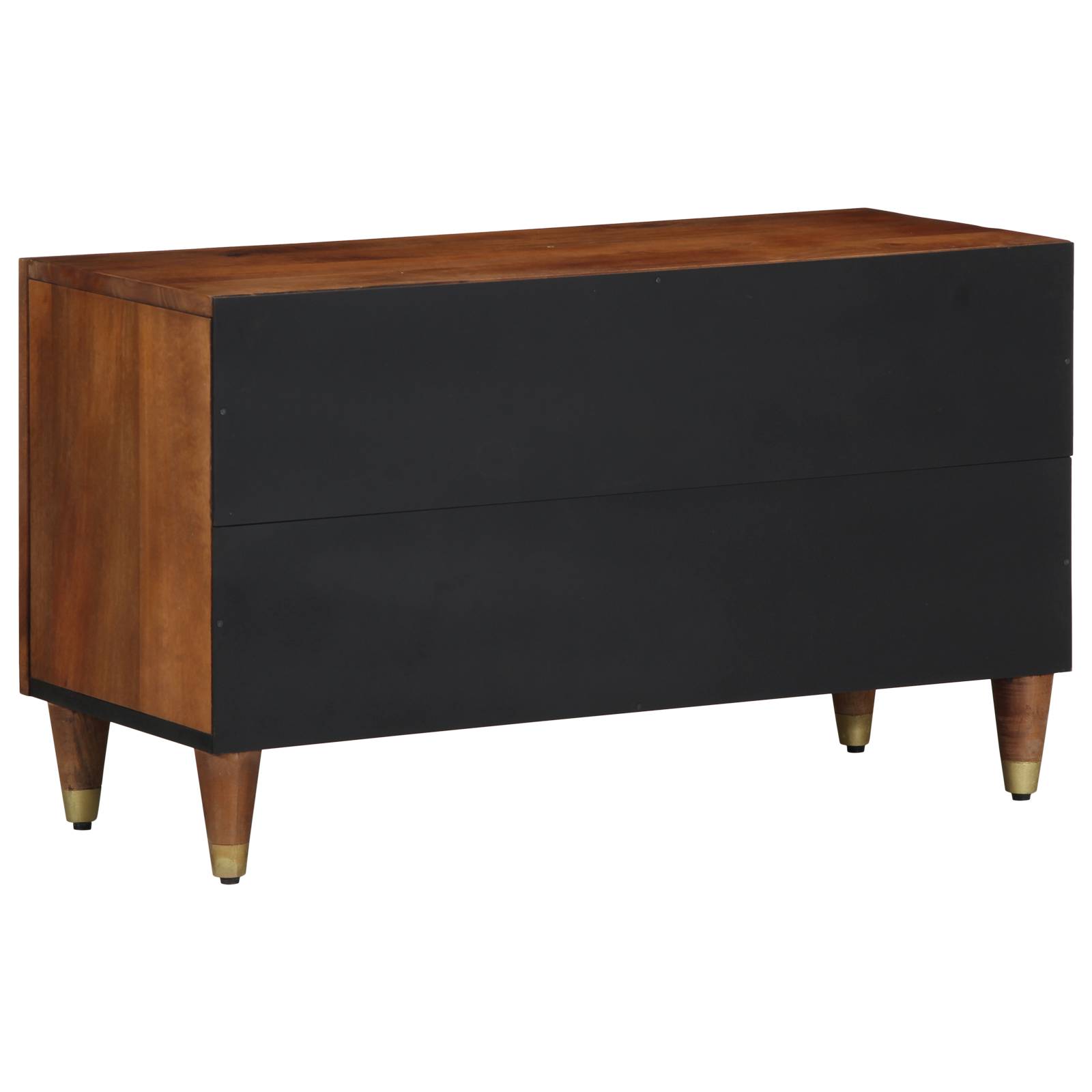 vidaXL TV-Schrank Honigbraun Massivholz Mango, Holzwerkstoff