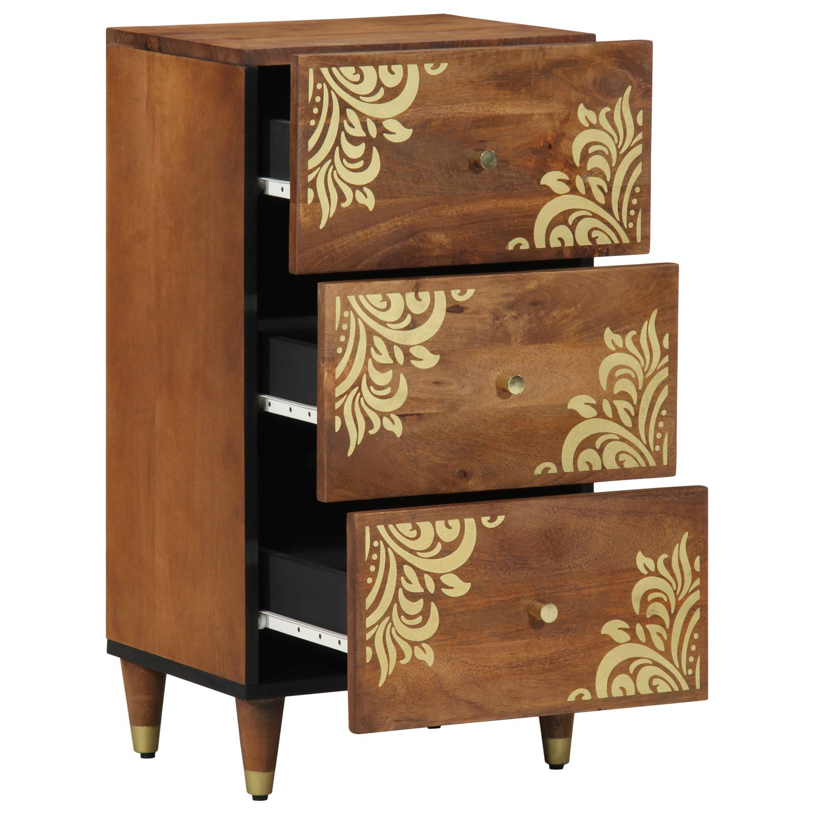 vidaXL Sideboard Honigbraun Massivholz 40 x 33 x 75 cm Sideboard