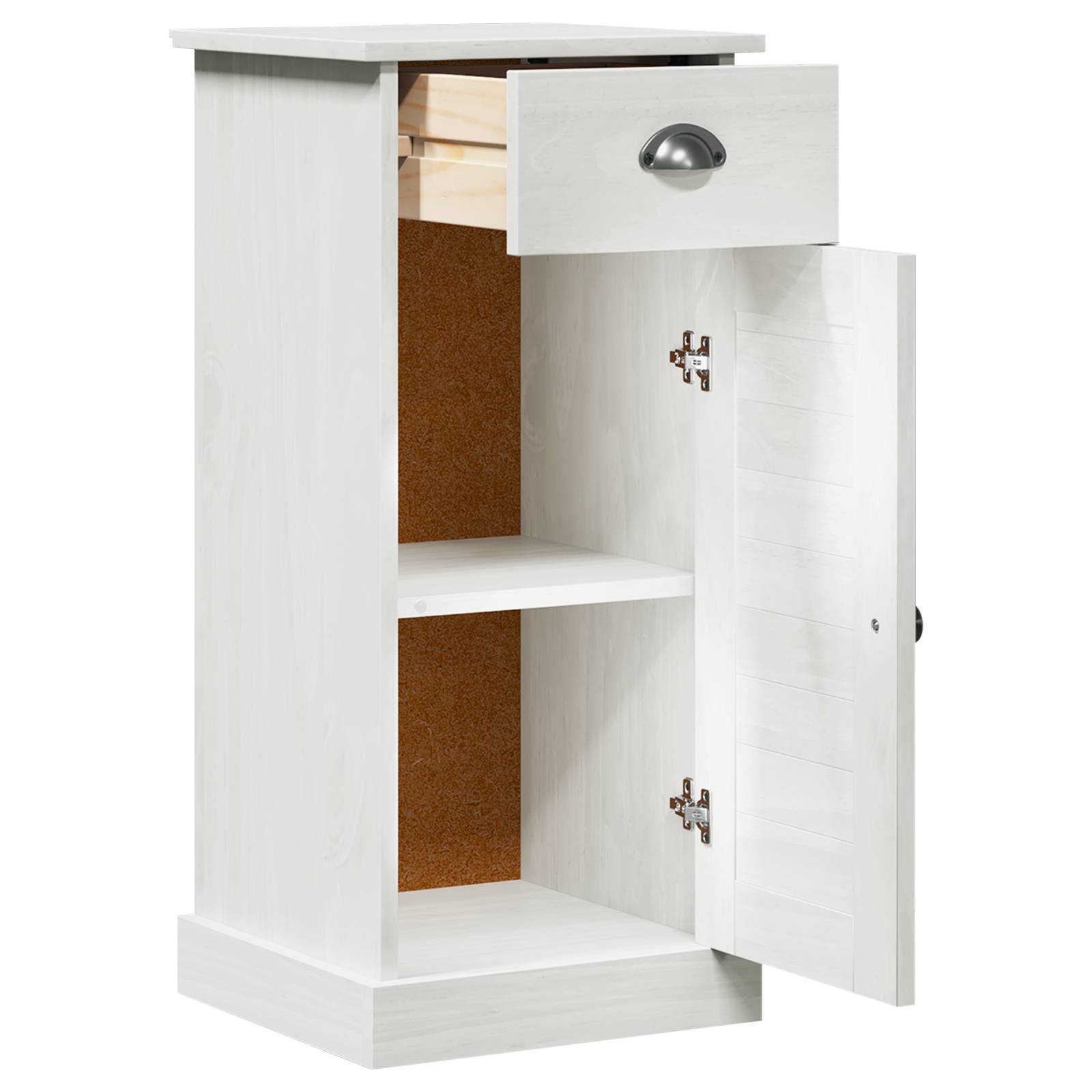 vidaXL Badschrank VIGO mit Schublade 37x34x80 cm Massivholz Kiefer