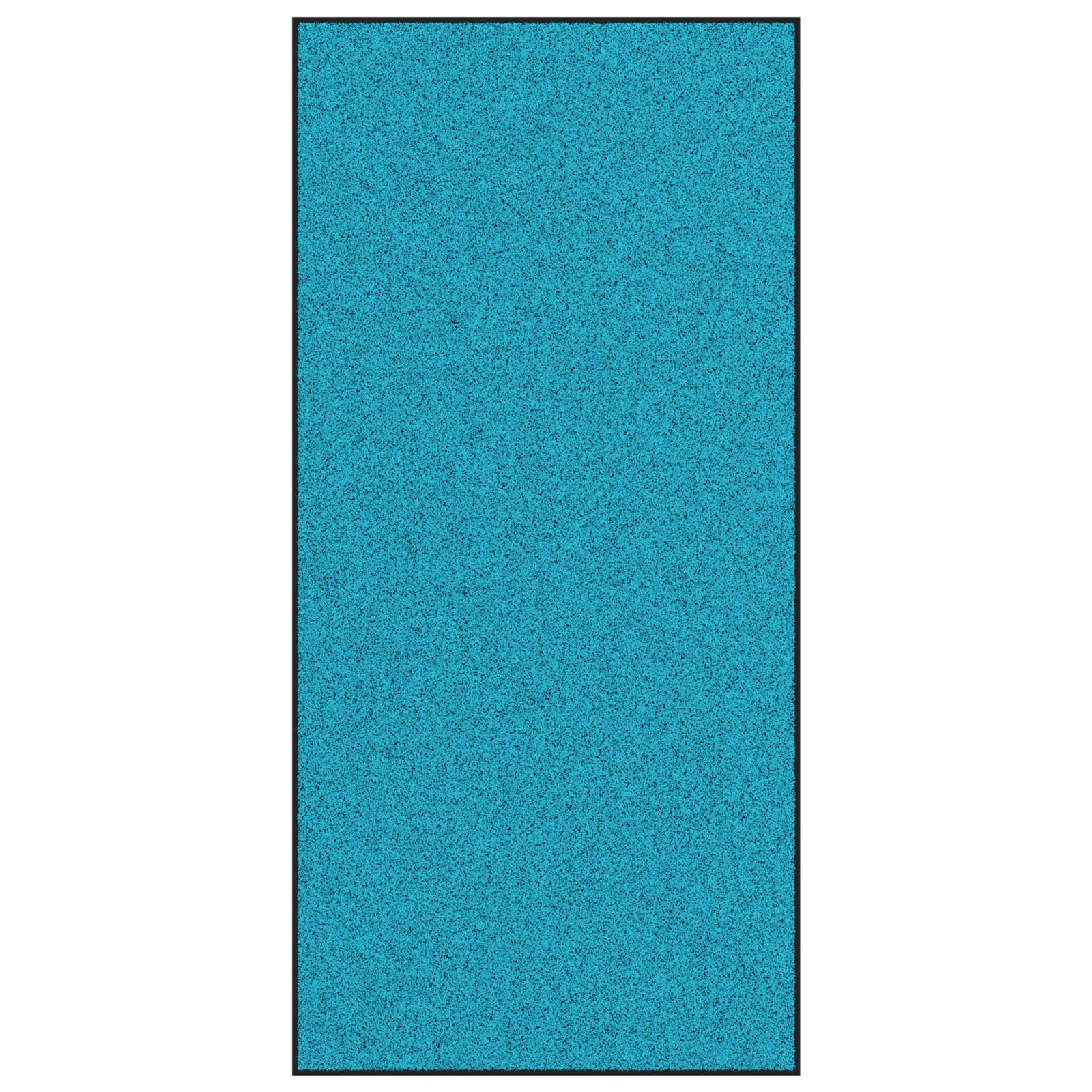 vidaXL Fußmatte Waschbar Zyan 120x250 cm