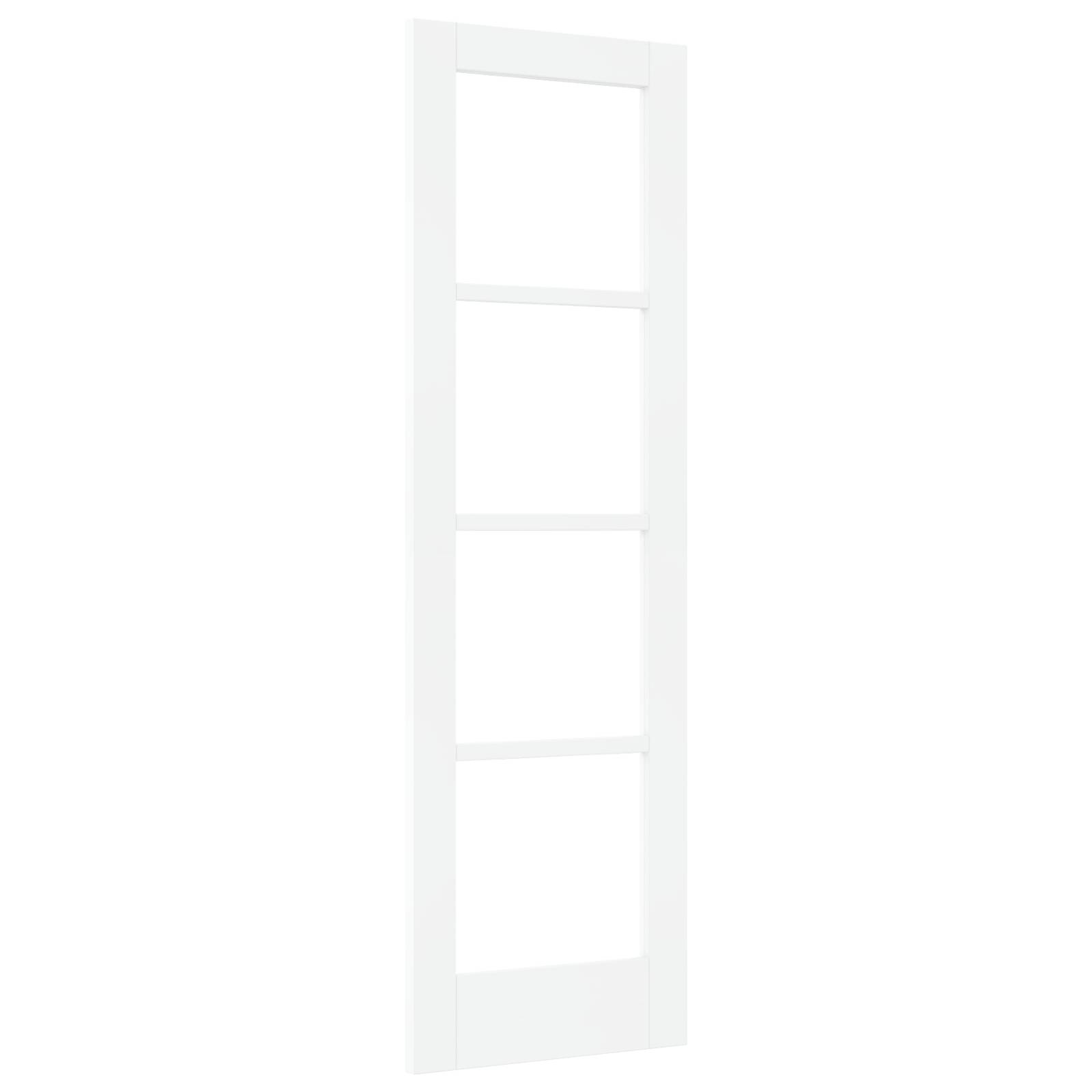 vidaXL Innentür mit Glas "ORKDAL" Weiß 61x198,5x4 cm