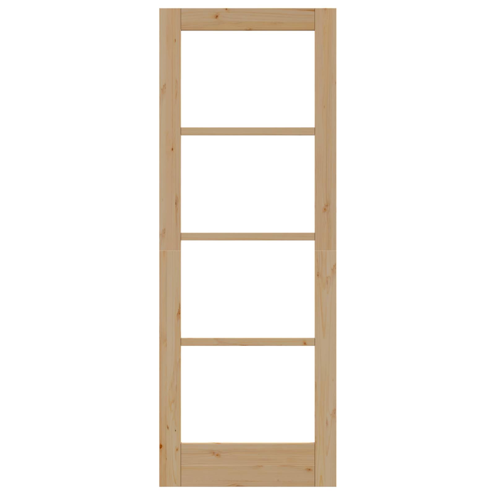 vidaXL Innentür mit Glas "ORKDAL" 73,5x198,5x4 cm Massivholz Kiefer