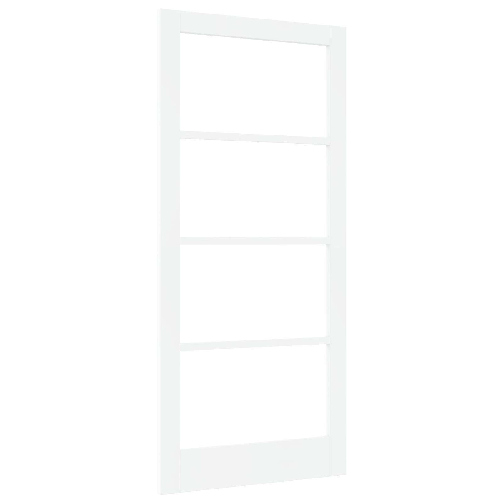 vidaXL Innentür mit Glas "ORKDAL" Weiß 93x202x4 cm