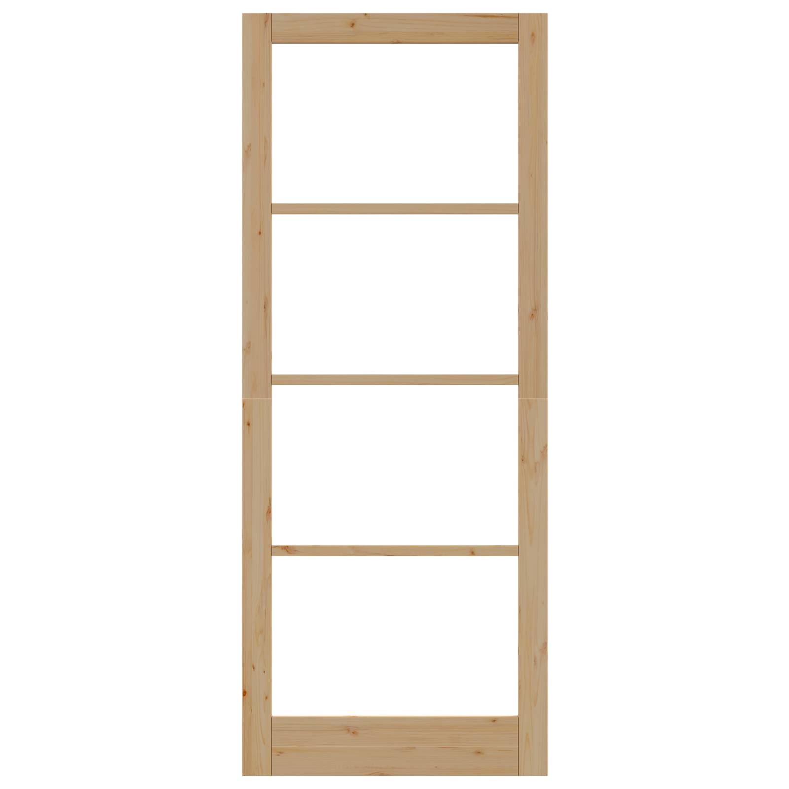 vidaXL Innentür mit Glas "ORKDAL" 93x232x4 cm Massivholz Kiefer