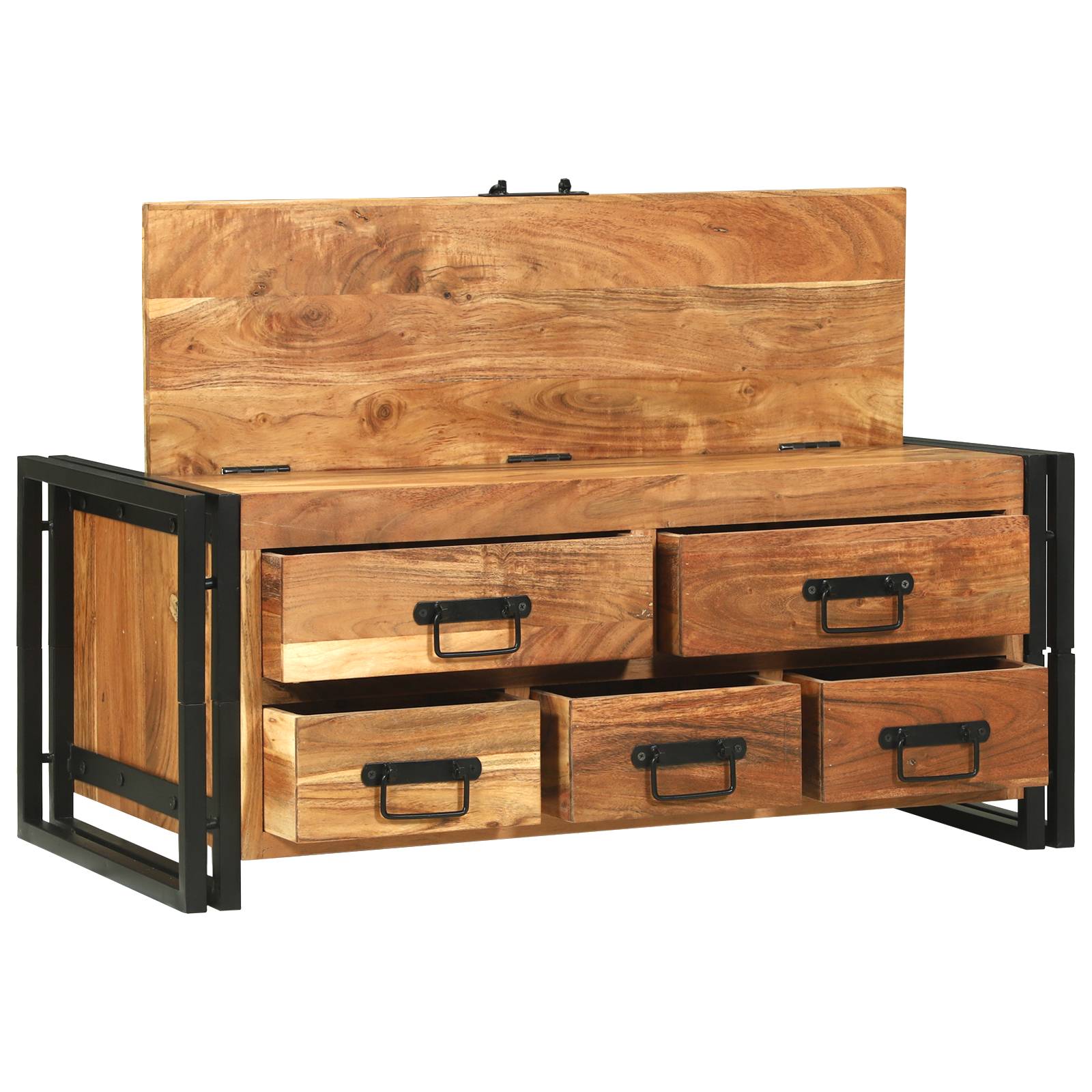 vidaXL Couchtisch 90x50x38 cm Massivholz Akazie