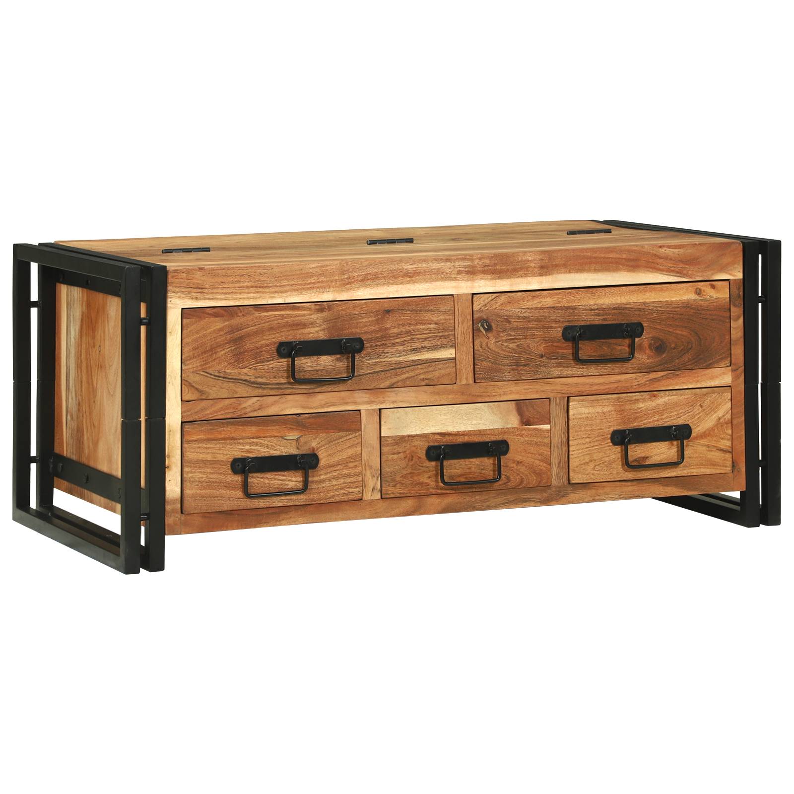 vidaXL Couchtisch 90x50x38 cm Massivholz Akazie