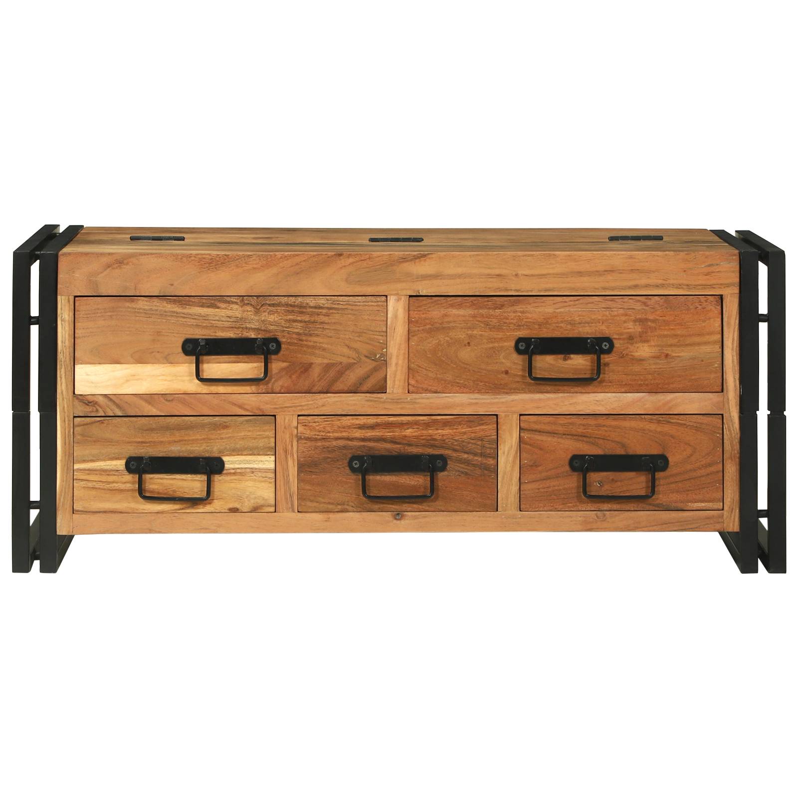 vidaXL Couchtisch 90x50x38 cm Massivholz Akazie