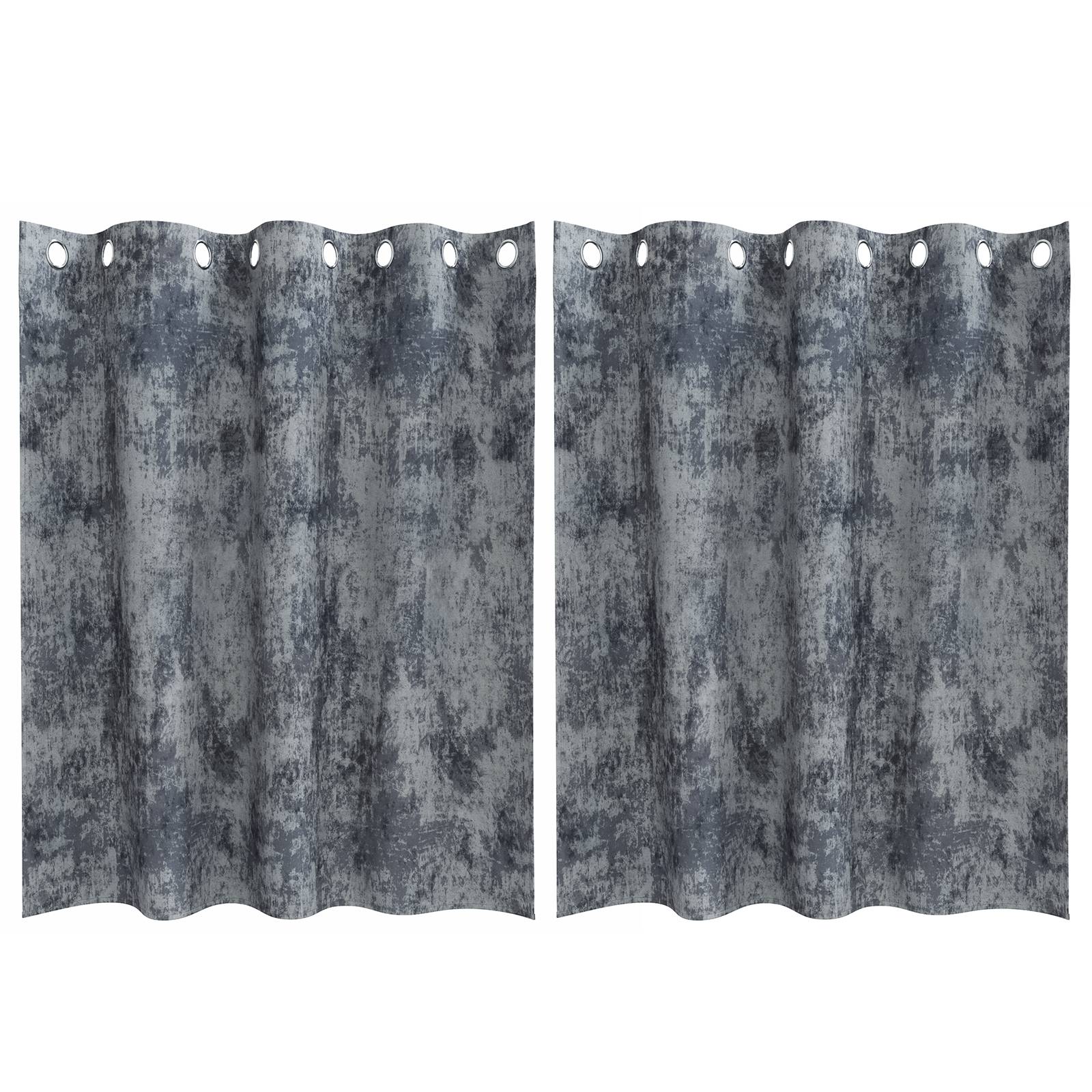vidaXL Silber Graue Vorhänge Silber grau Polyester 140 x 140 cm