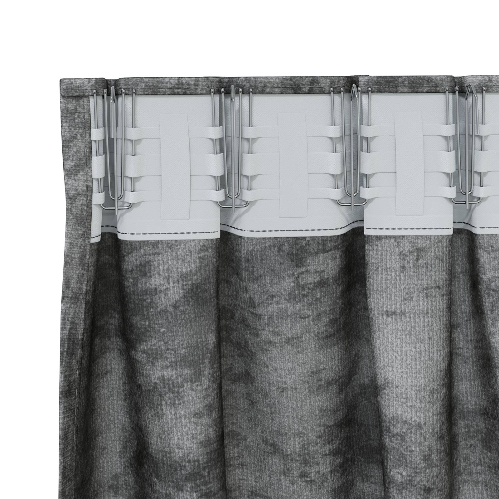 vidaXL Samtvorhänge 2 Stück mit Ösen Grau 140x140 cm