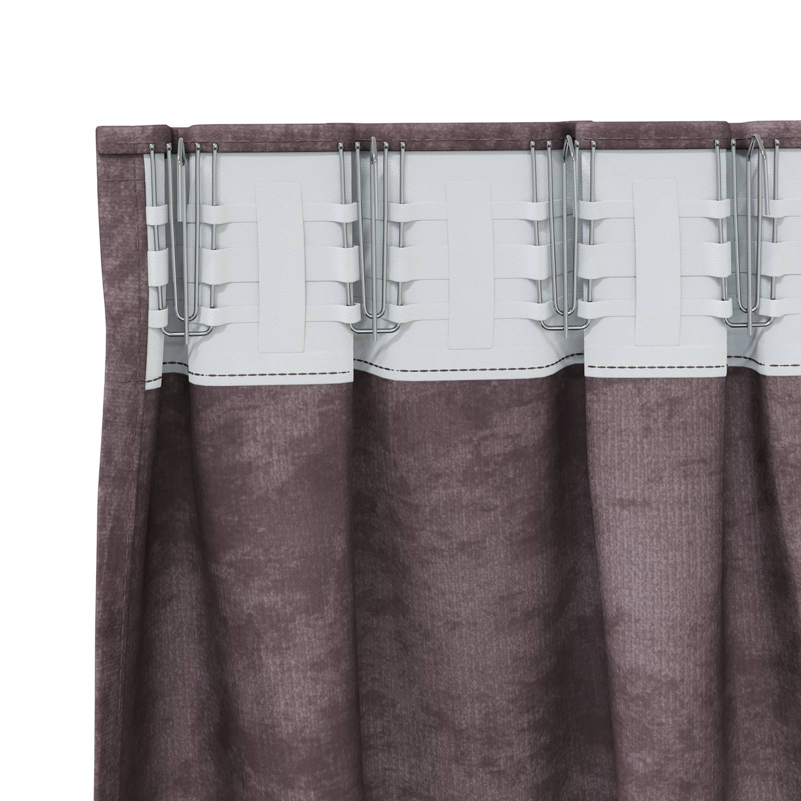 vidaXL Samtvorhänge 2 Stück mit Ösen Braun 175x140 cm