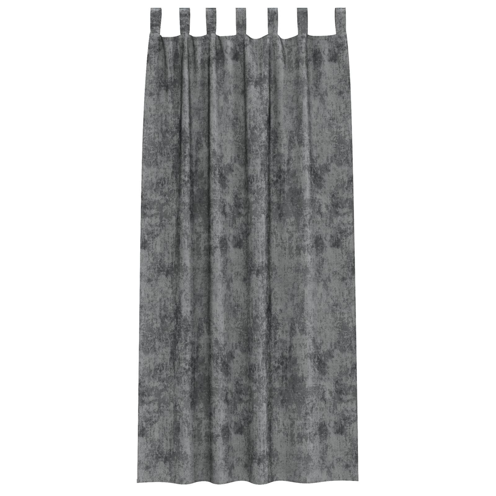 vidaXL Veloursvorhänge 2 Stk. mit Ösen Grau 225x140 cm