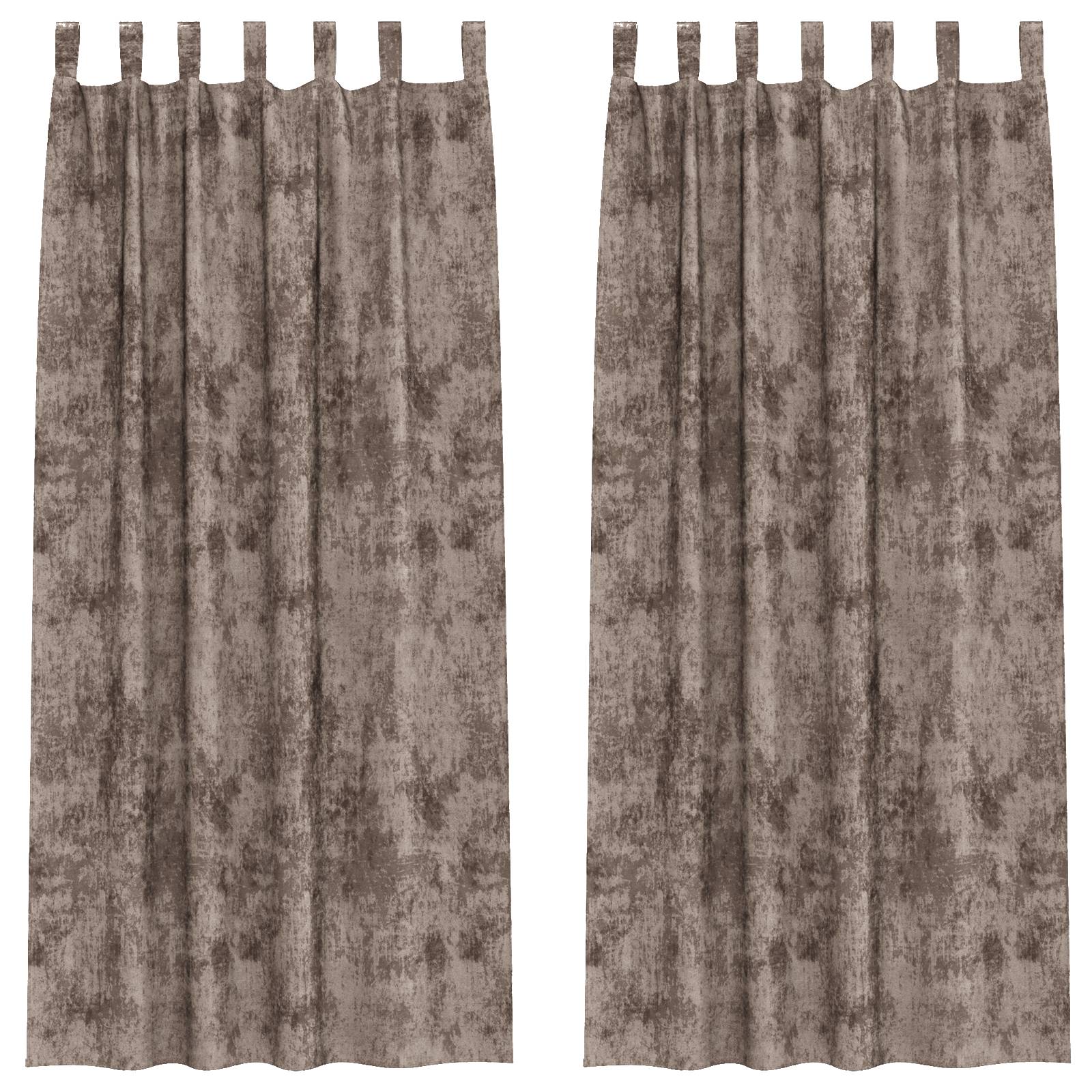 vidaXL Samtvorhänge 2 Stück mit Ösen Cappuccino 225x140 cm