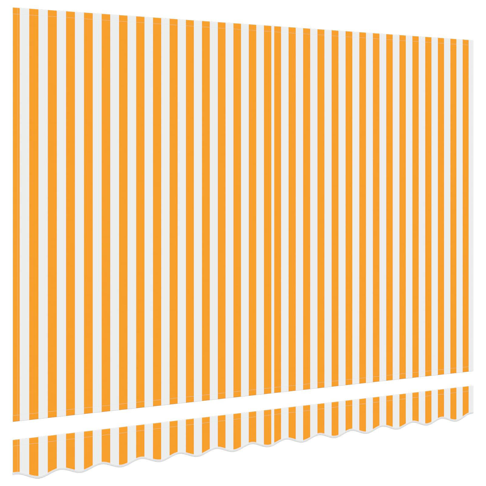 vidaXL Markisen-Ersatzstoff für 3.5x2 m Rahmen Gelb und Weiß