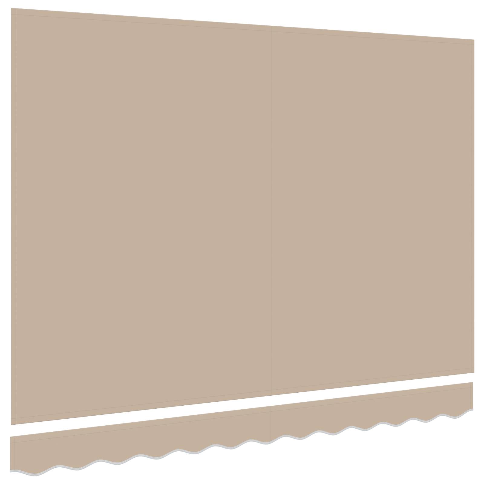 vidaXL Ersatzstoff für Markisenrahmen 3.5x2 m Beige