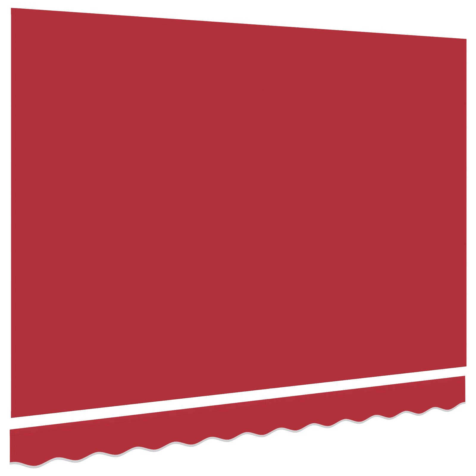 vidaXL Markisen-Ersatzstoff für 3.5x2.5 m Rahmen Rot