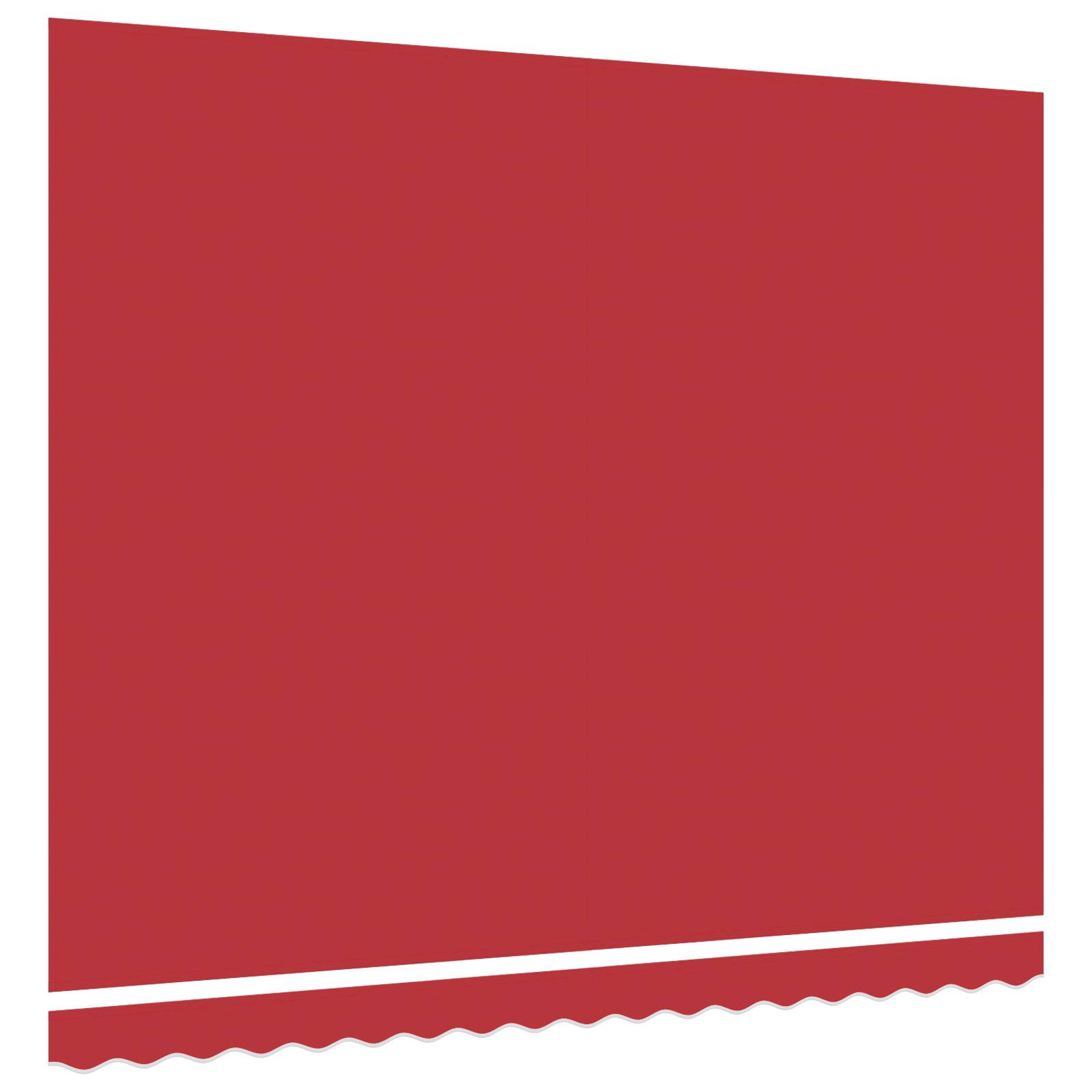 vidaXL Ersatzstoff für Sonnenschirme für 4x3 m Rahmen Rot