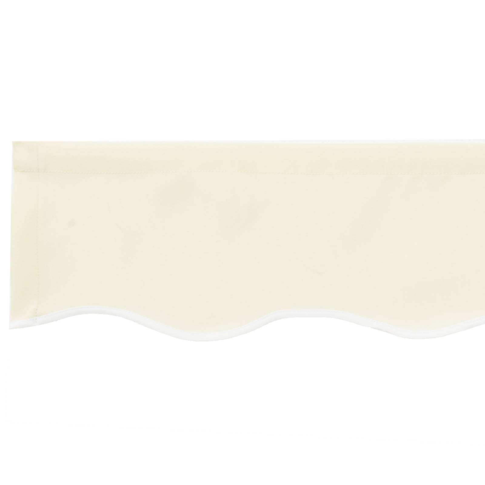 vidaXL Markisenvolant für 2,5 m Rahmen Creme 2,3x0,2 m