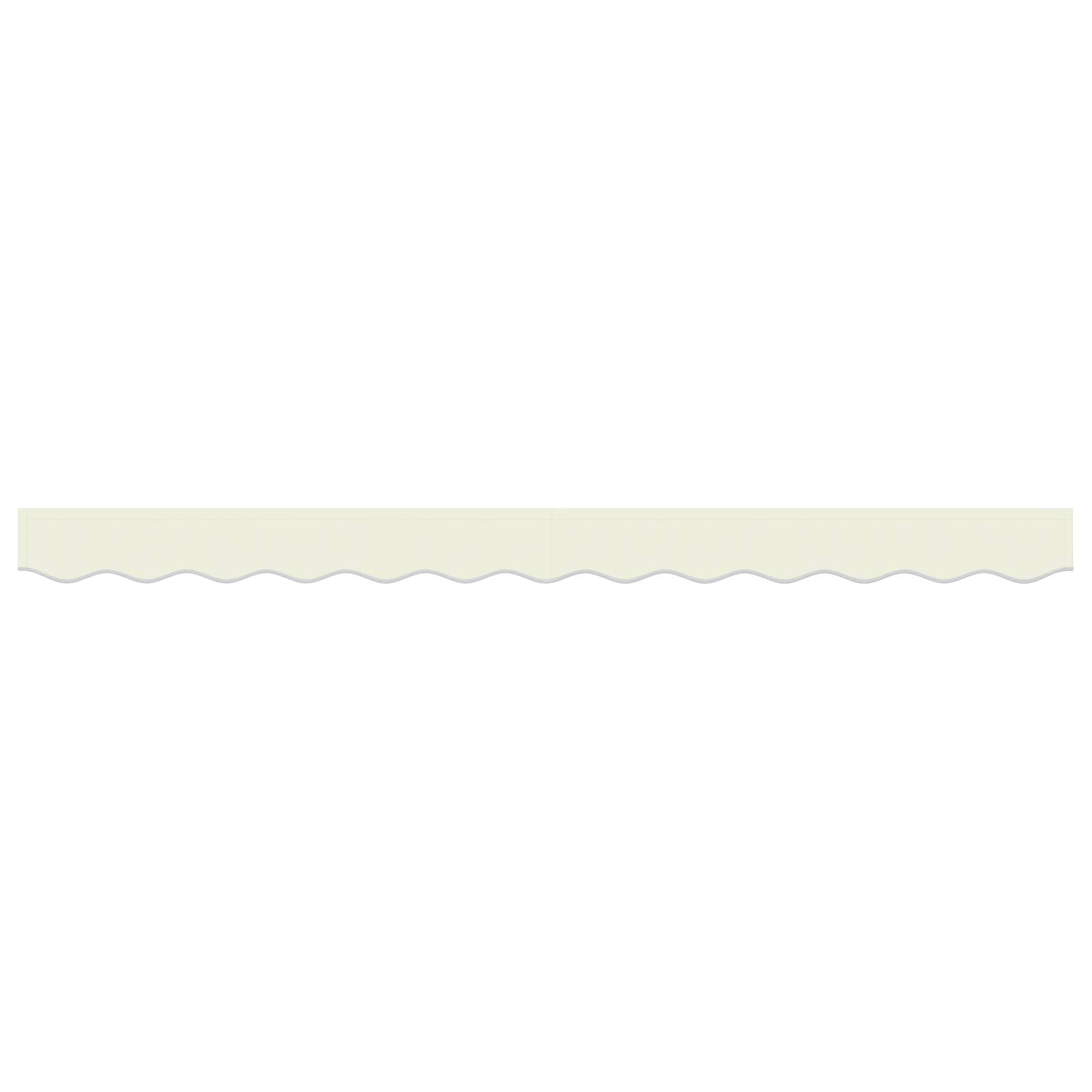 vidaXL Markisenvolant für 2,5 m Rahmen Creme 2,3x0,2 m
