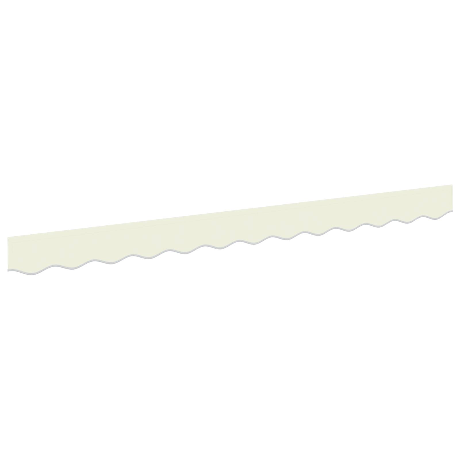 vidaXL Markisenvolant für 2,5 m Rahmen Creme 2,3x0,2 m