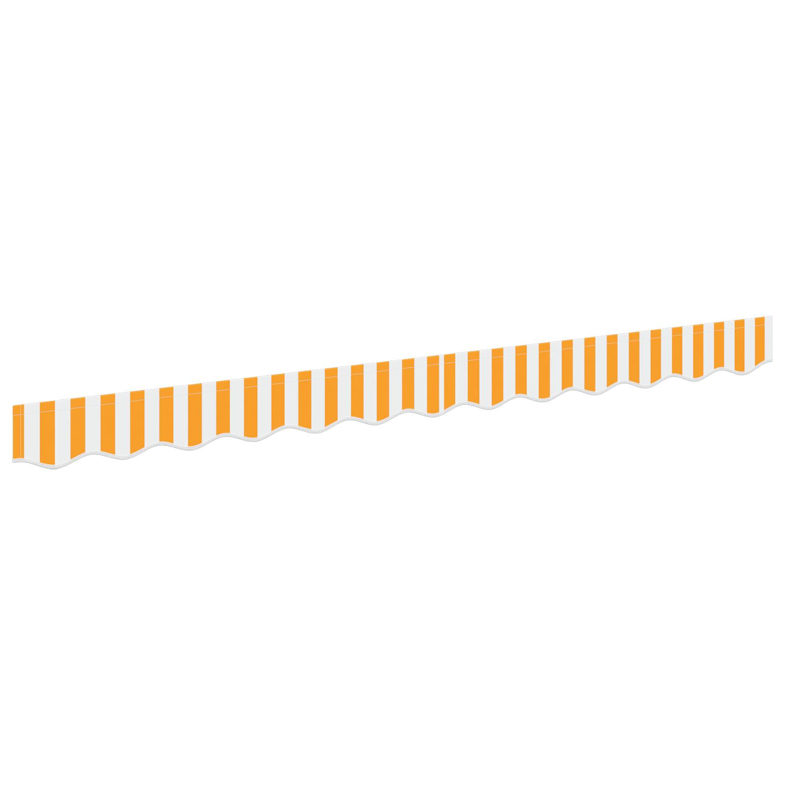 vidaXL Markisenvolant für 2,5 m Rahmen Gelb und Weiß 2,3x0,2 m
