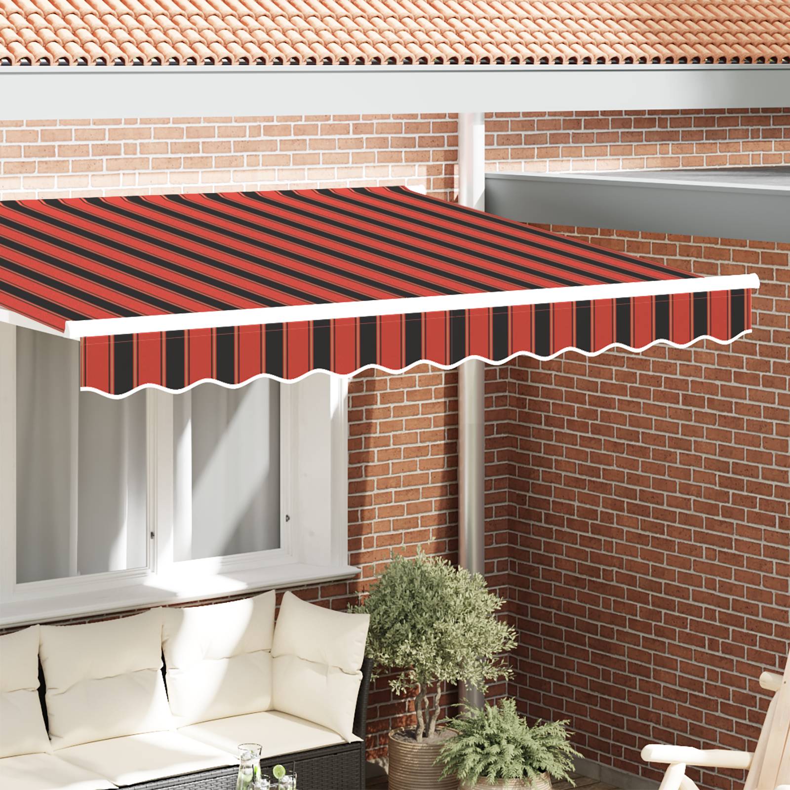 vidaXL Markisenvolant für 2,5 m Rahmen Mehrfarbig 2,3x0,2 m