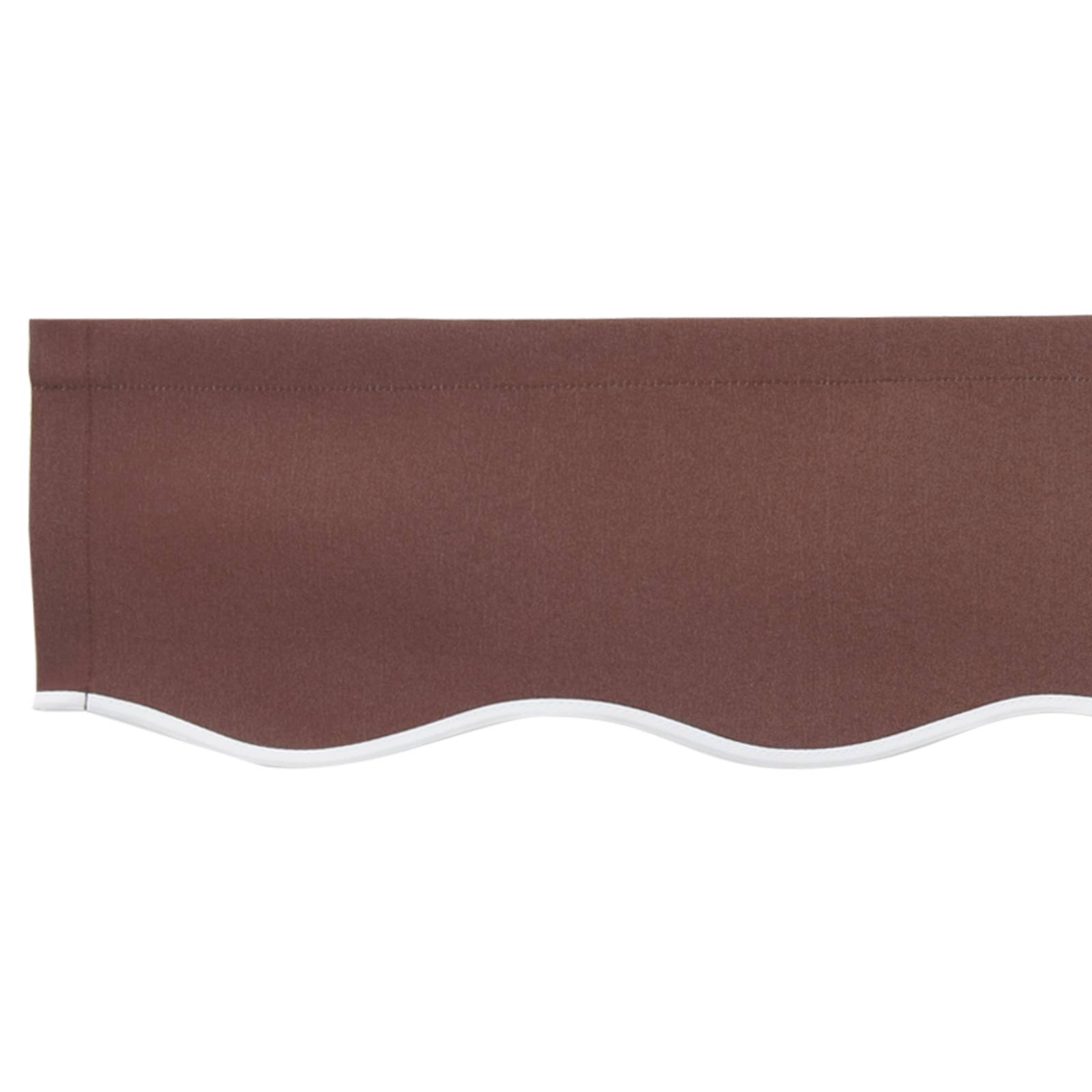vidaXL Markisenvolant für 2,5 m Rahmen Braun 2,3x0,2 m