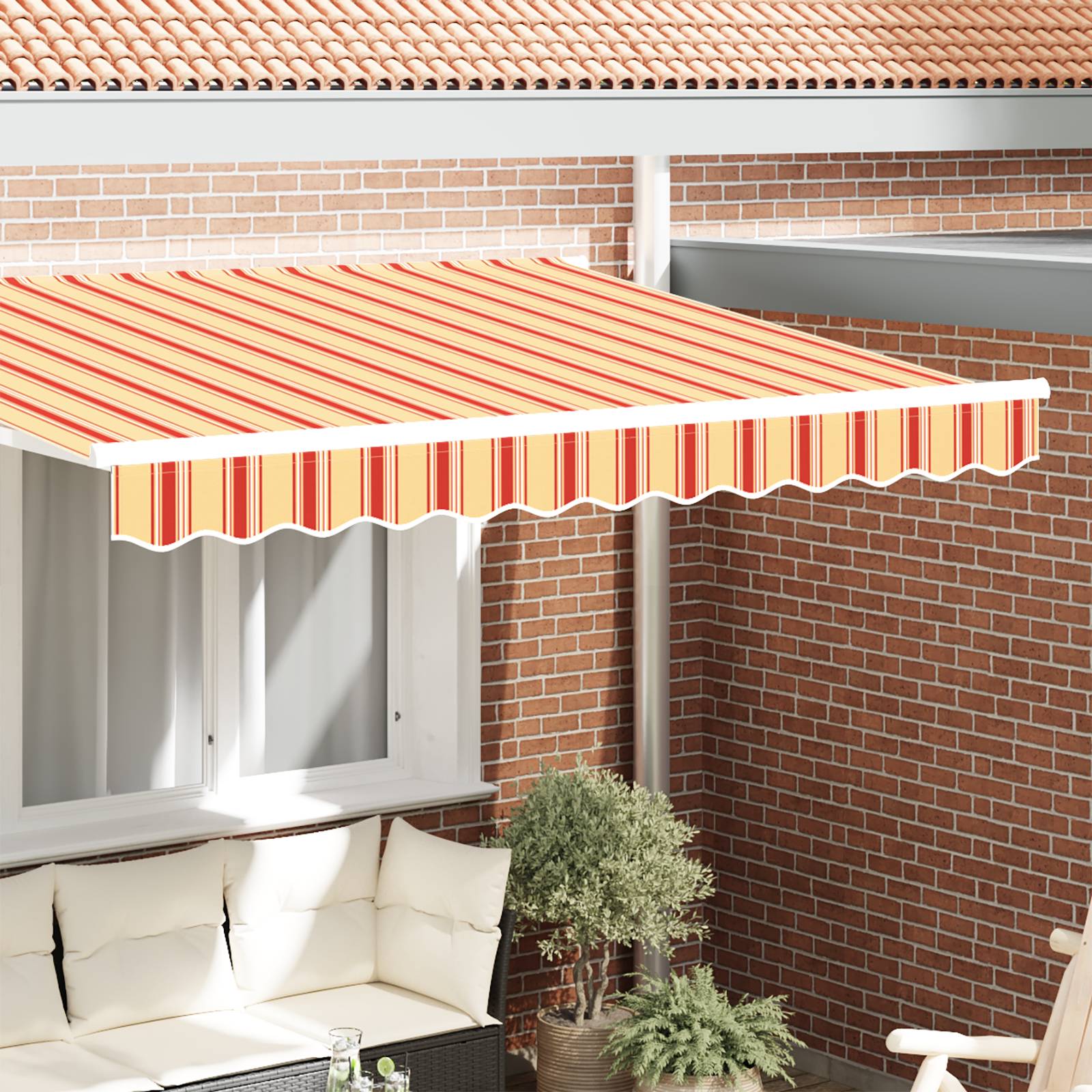 vidaXL Markisenvolant für 2,5 m Rahmen Mehrfarbig 2,3x0,2 m