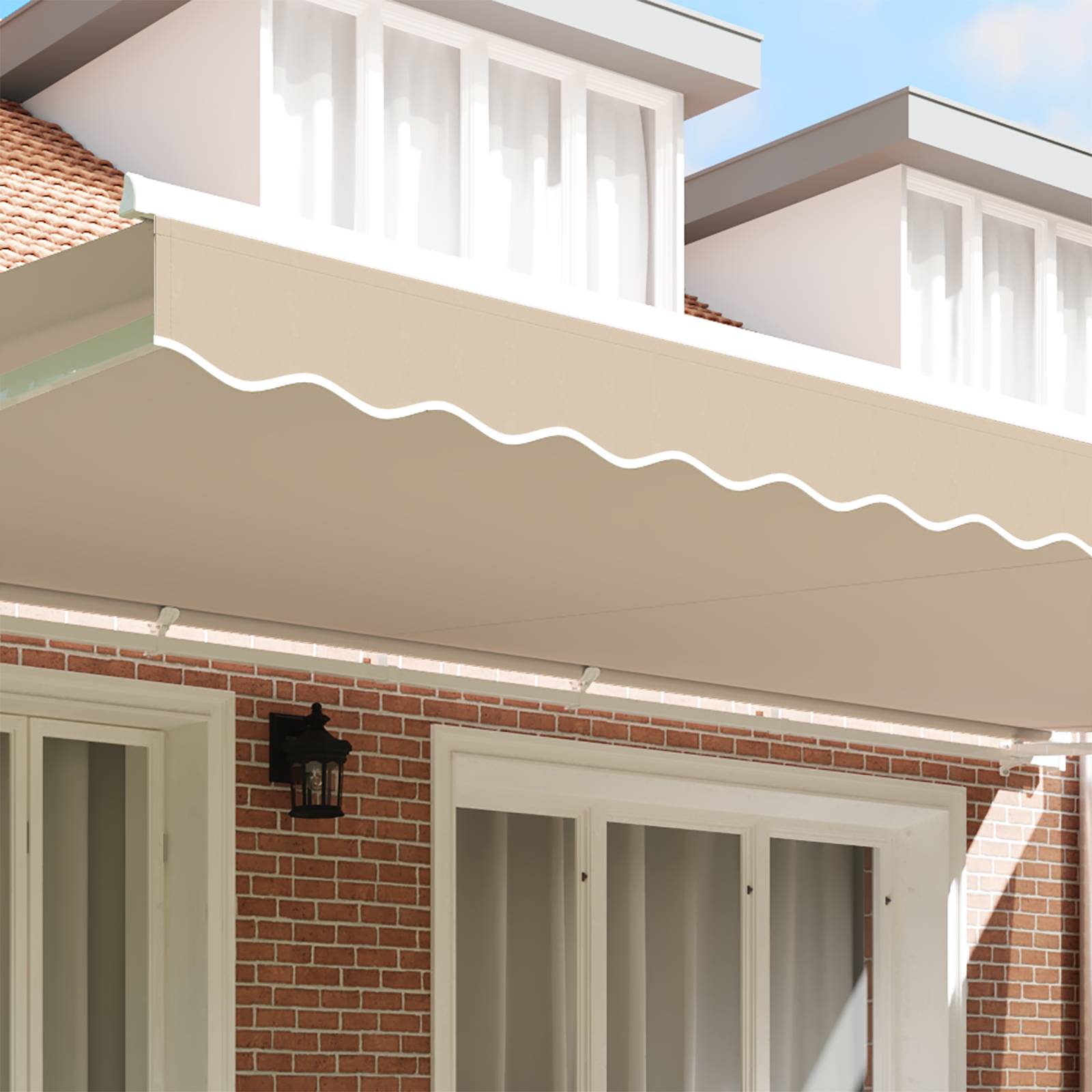 vidaXL Markisenvolant für 6 m Rahmen Beige 5,8x0,2 m