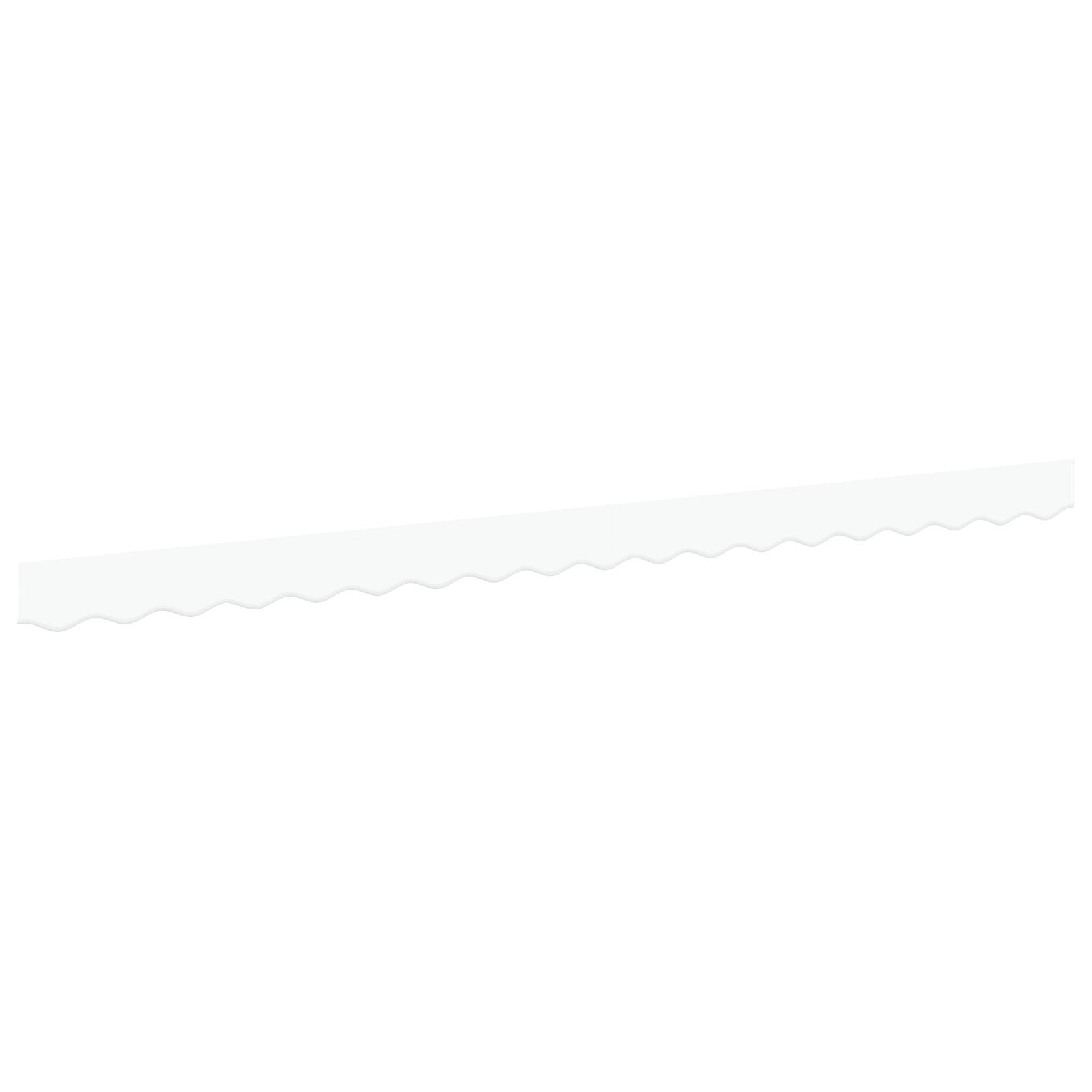 vidaXL Markisenvolant für 4 m Rahmen Weiß 3,8x0,2 m