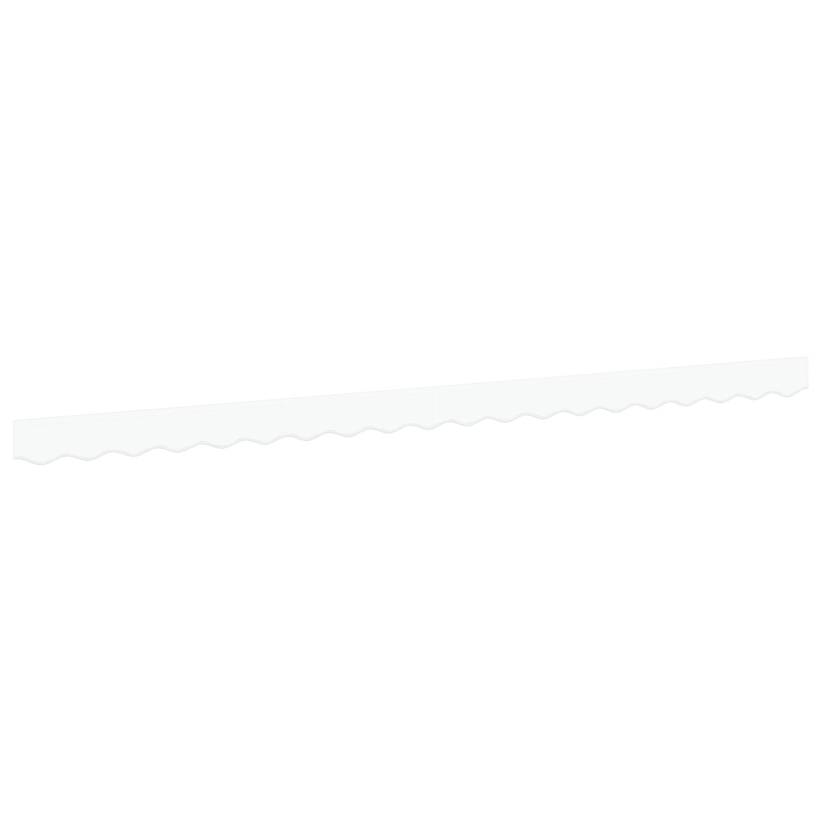 vidaXL Markisenvolant für 4.5 m Rahmen Weiß 4,3x0,2 m