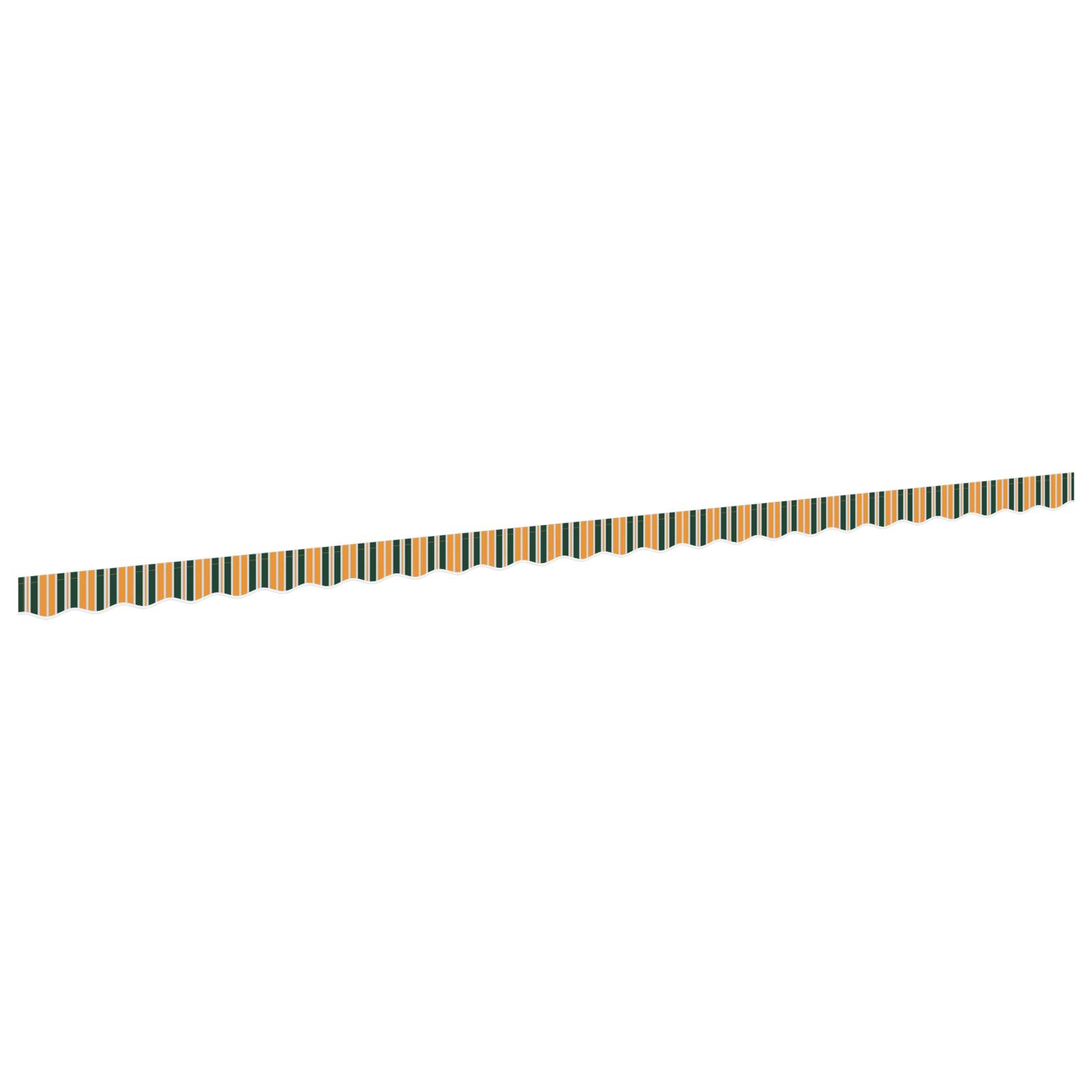 vidaXL Markisenvolant für 6 m Rahmen Grün und Gelb 5,8x0,2 m