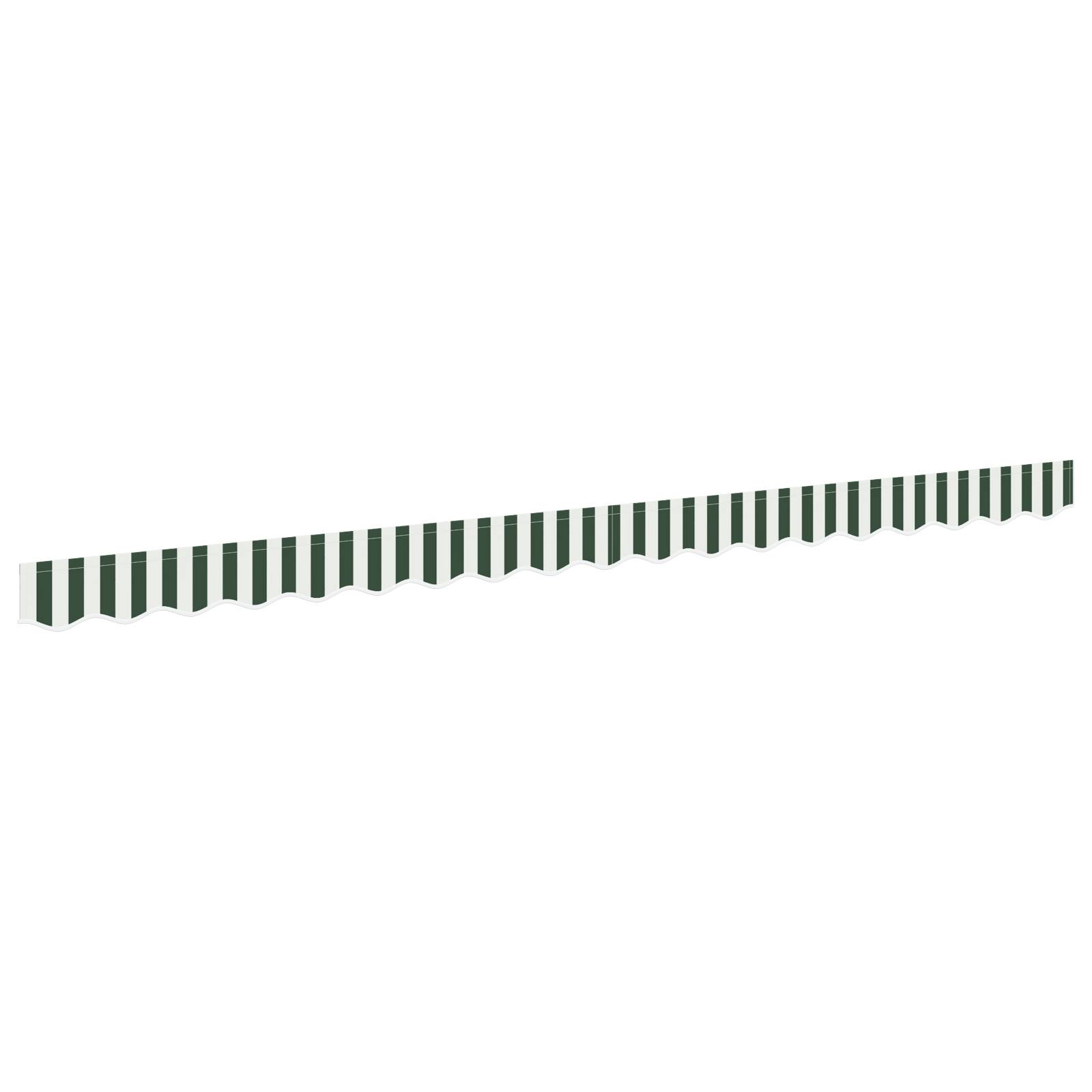 vidaXL Markisenvolant für 4 m Rahmen Grün und Weiß 3,8x0,2 m